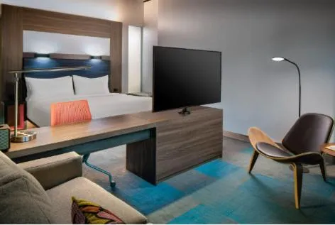 View (from property/room), Bed in Aloft Fort Worth Downtown