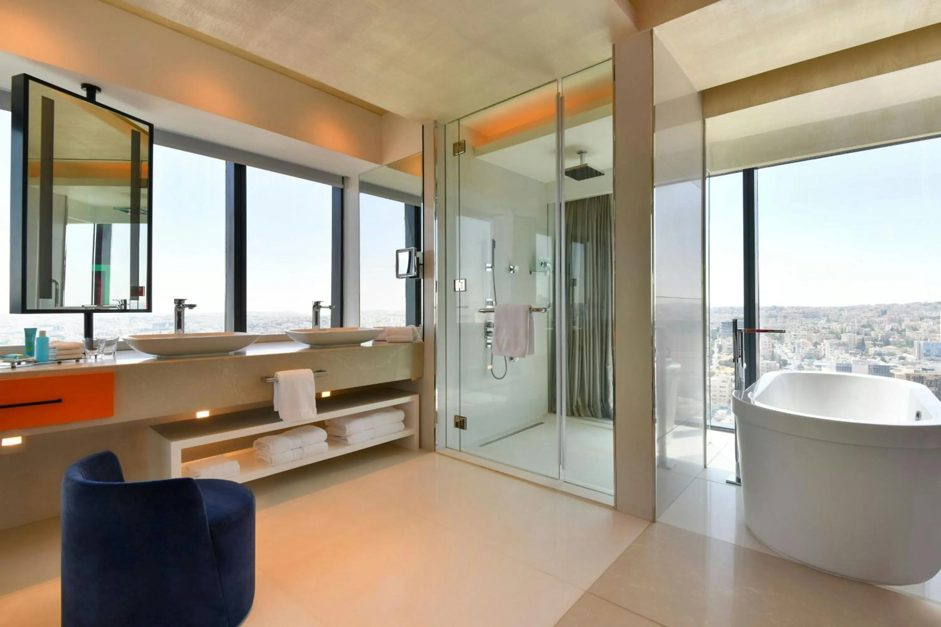 Bathroom in W Amman Hotel