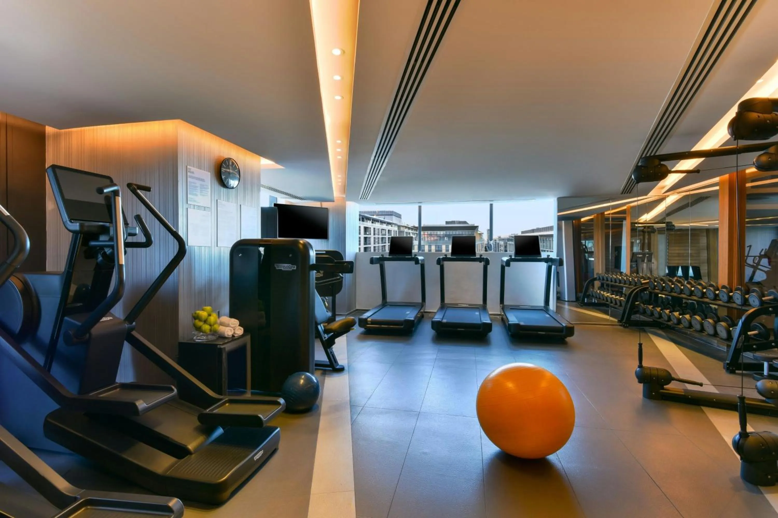 Fitness centre/facilities in W Amman Hotel