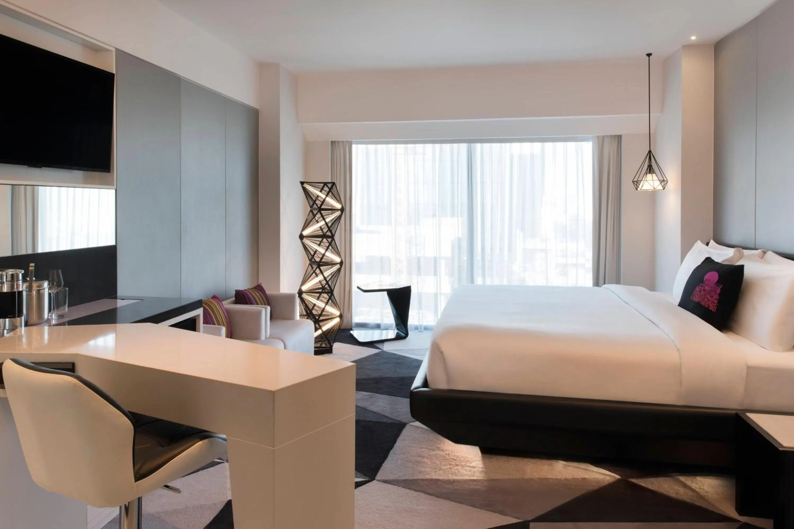 Photo of the whole room, Bed in W Amman Hotel