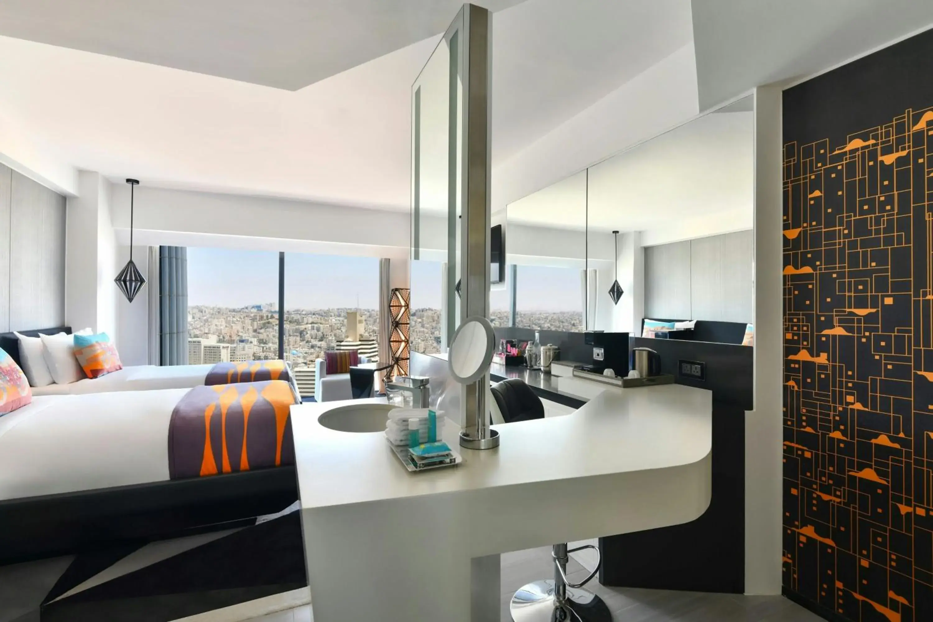 Standard Guest Room, 2 Twin Beds in W Amman Hotel Standard Guest Room, 2 Twin Beds in W Amman Hotel