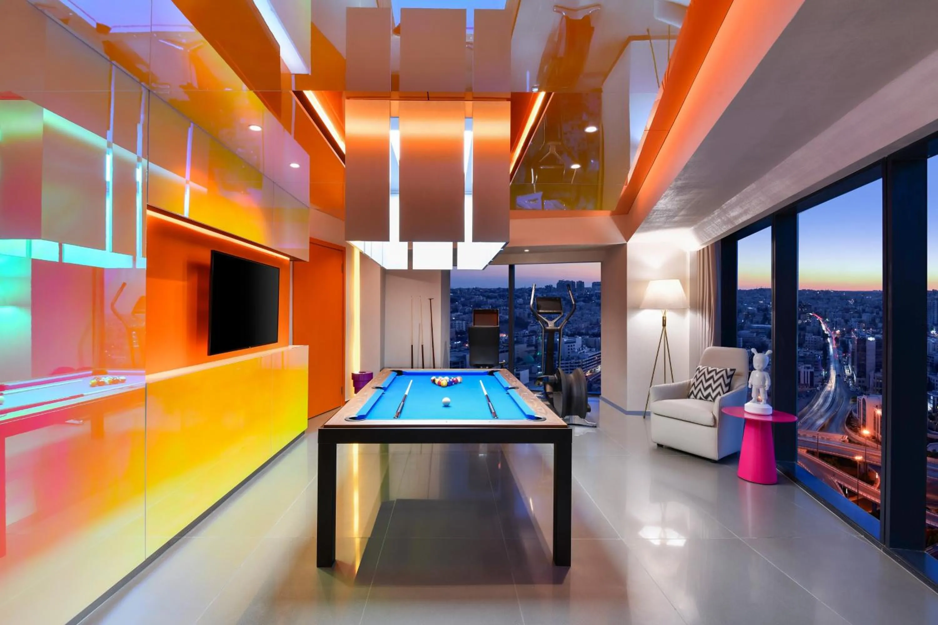 Swimming pool in W Amman Hotel