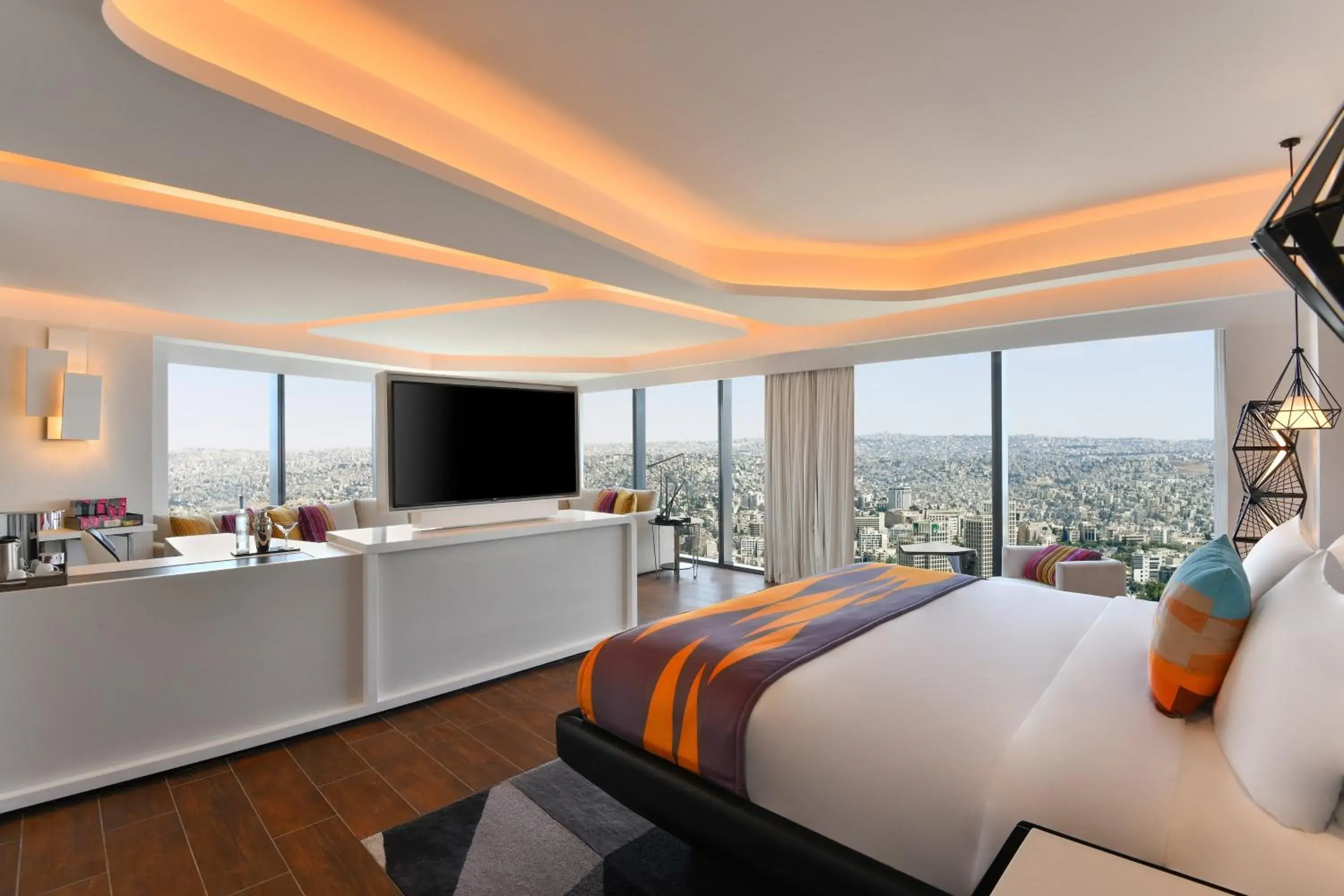 W Suite, City View, 1 King Bed, Corner location in W Amman Hotel W Suite, City View, 1 King Bed, Corner location in W Amman Hotel