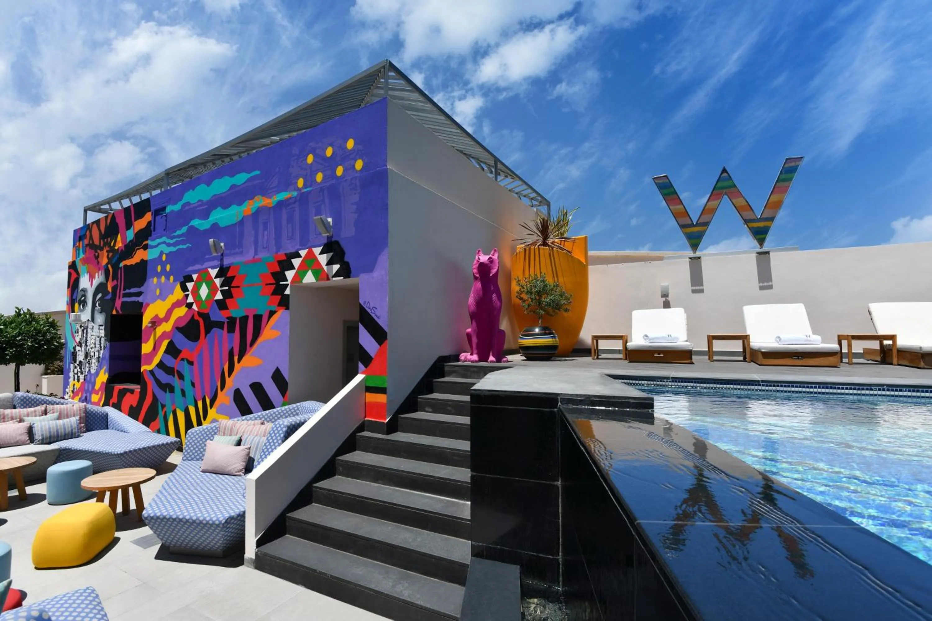 Swimming pool in W Amman Hotel