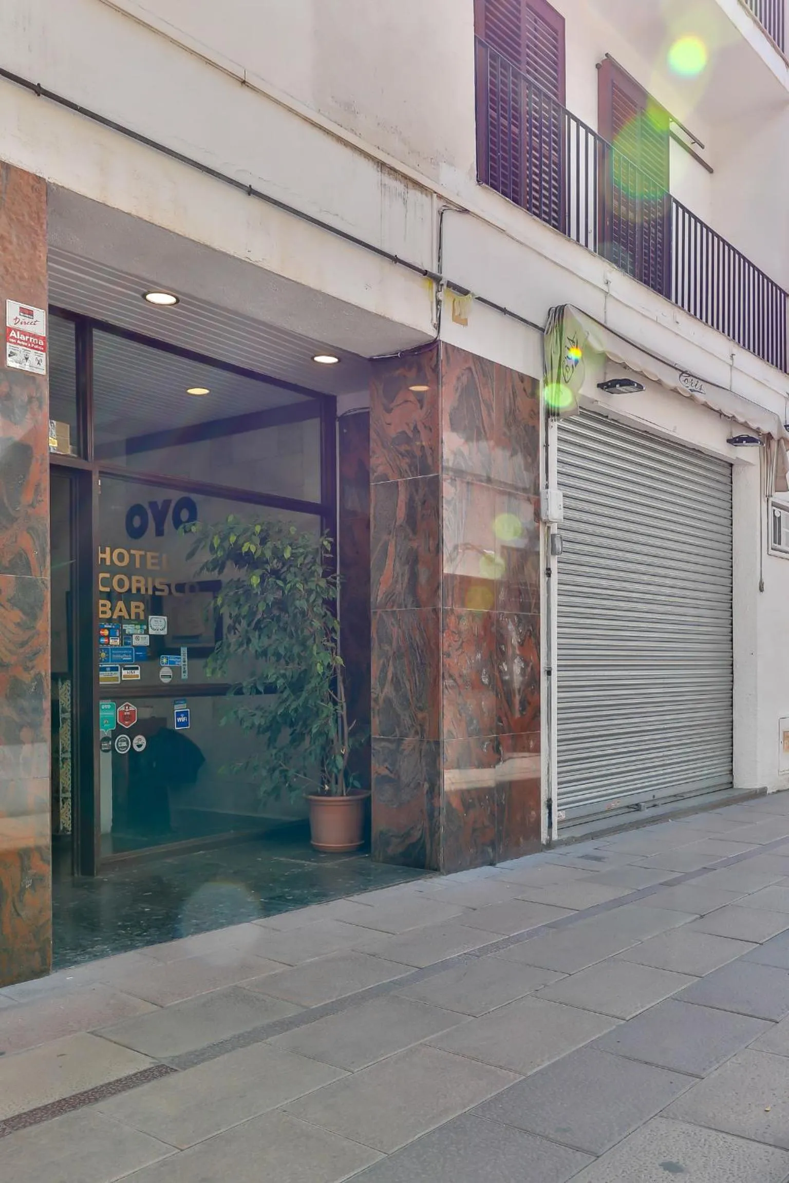 Facade/entrance in Hotel Corisco