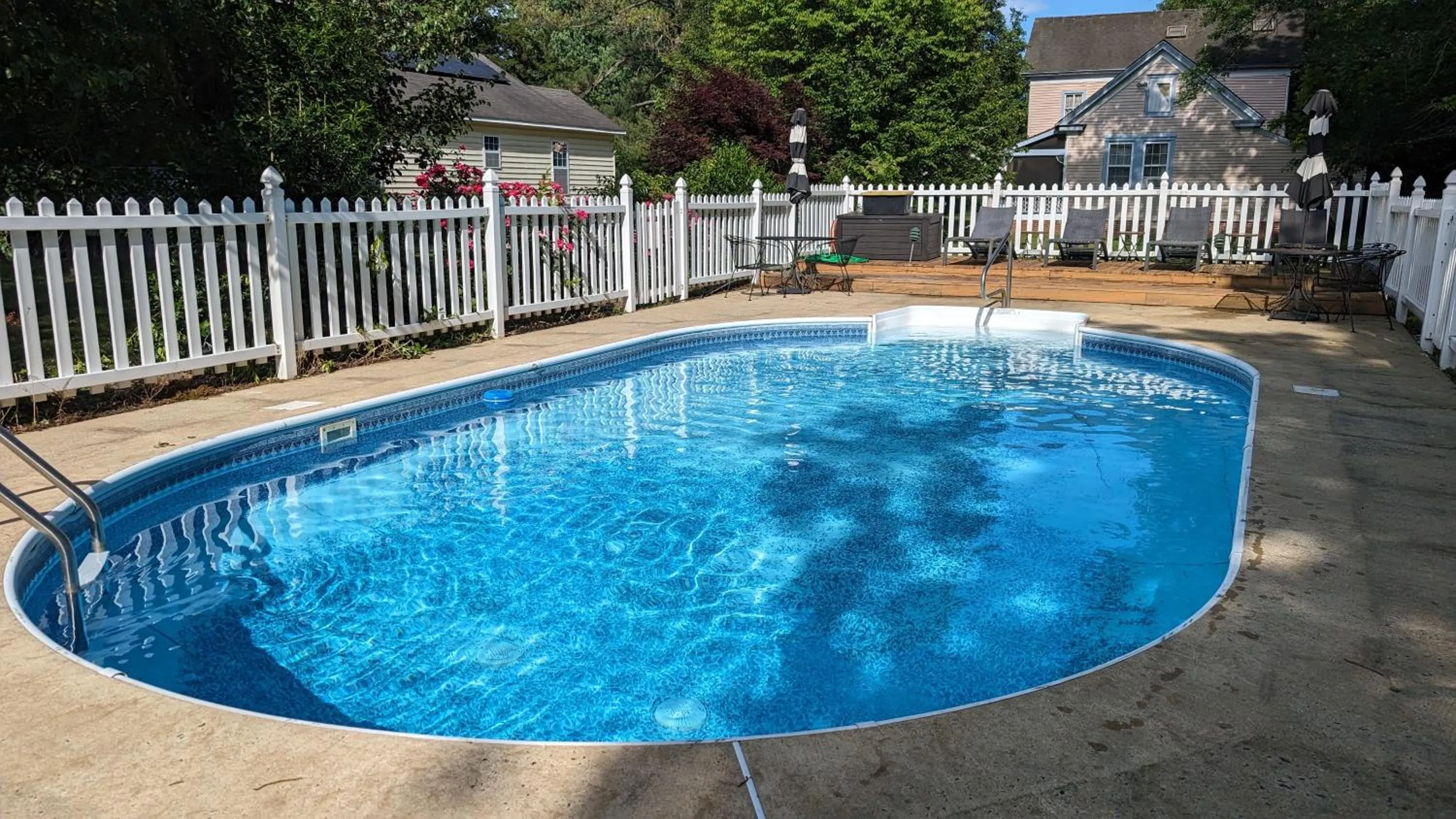 Pool view in Garden and Sea Inn