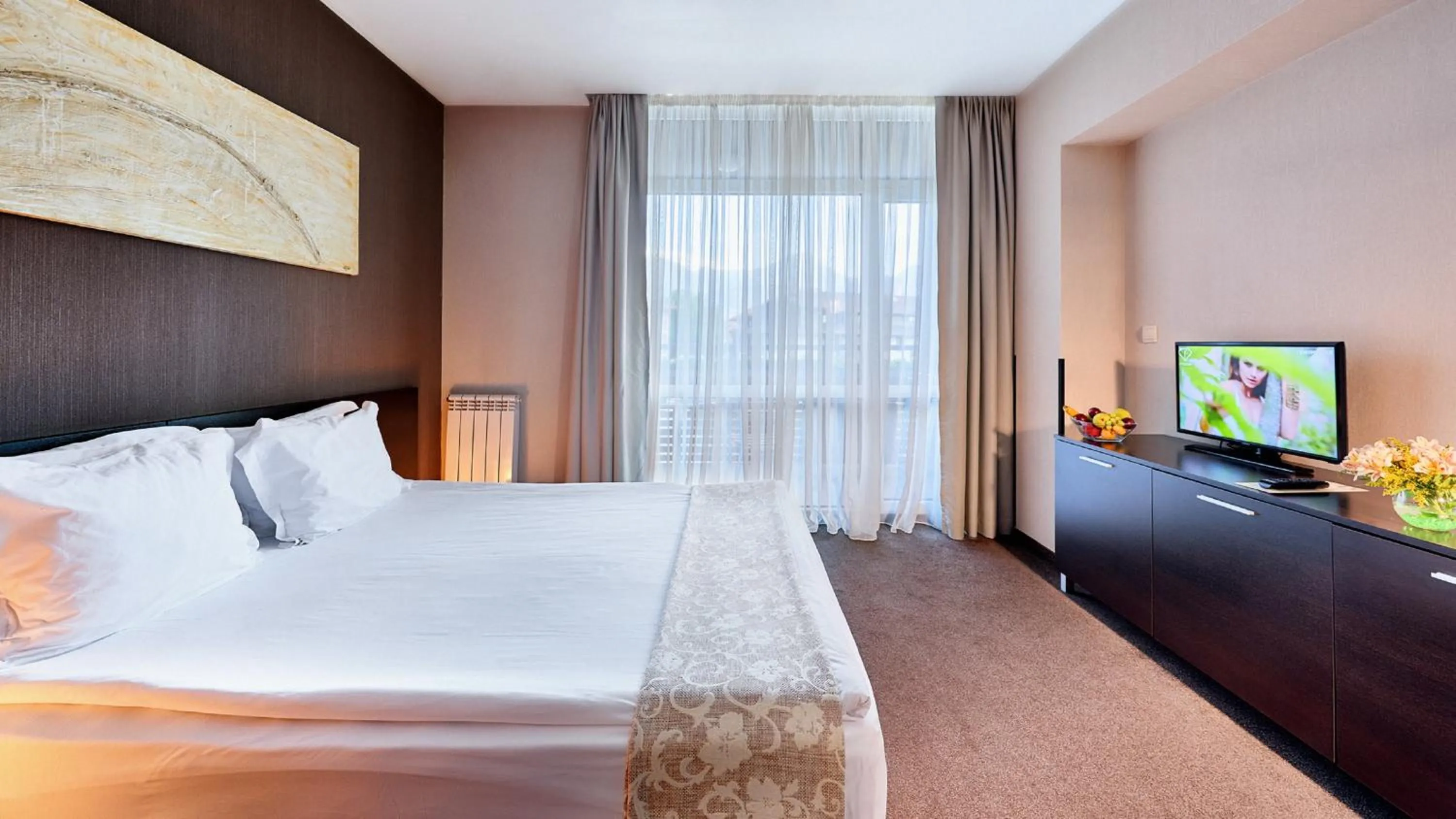 Bed in Lucky Bansko Aparthotel SPA & Relax