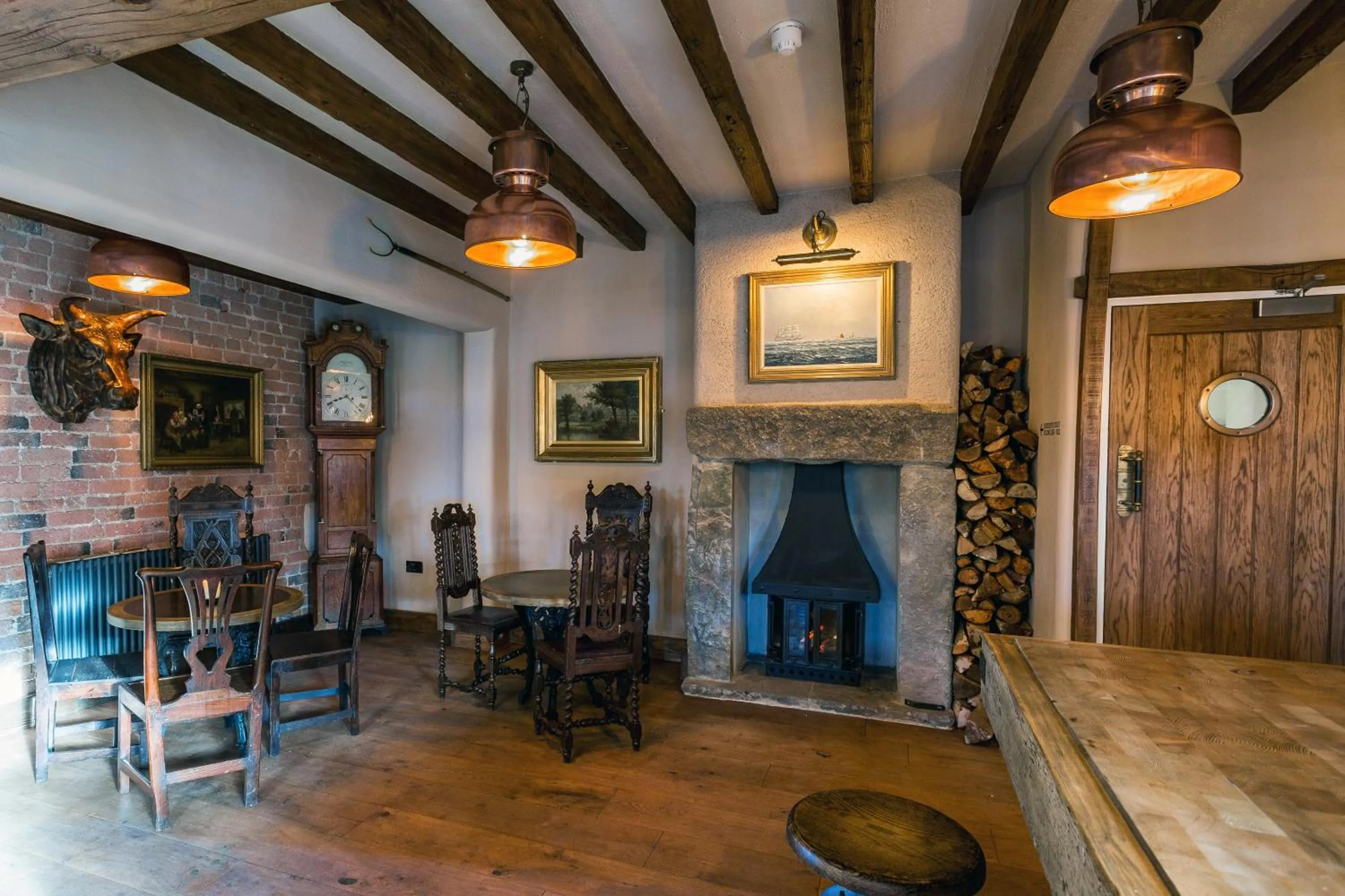 Seating area in The Cow Dalbury