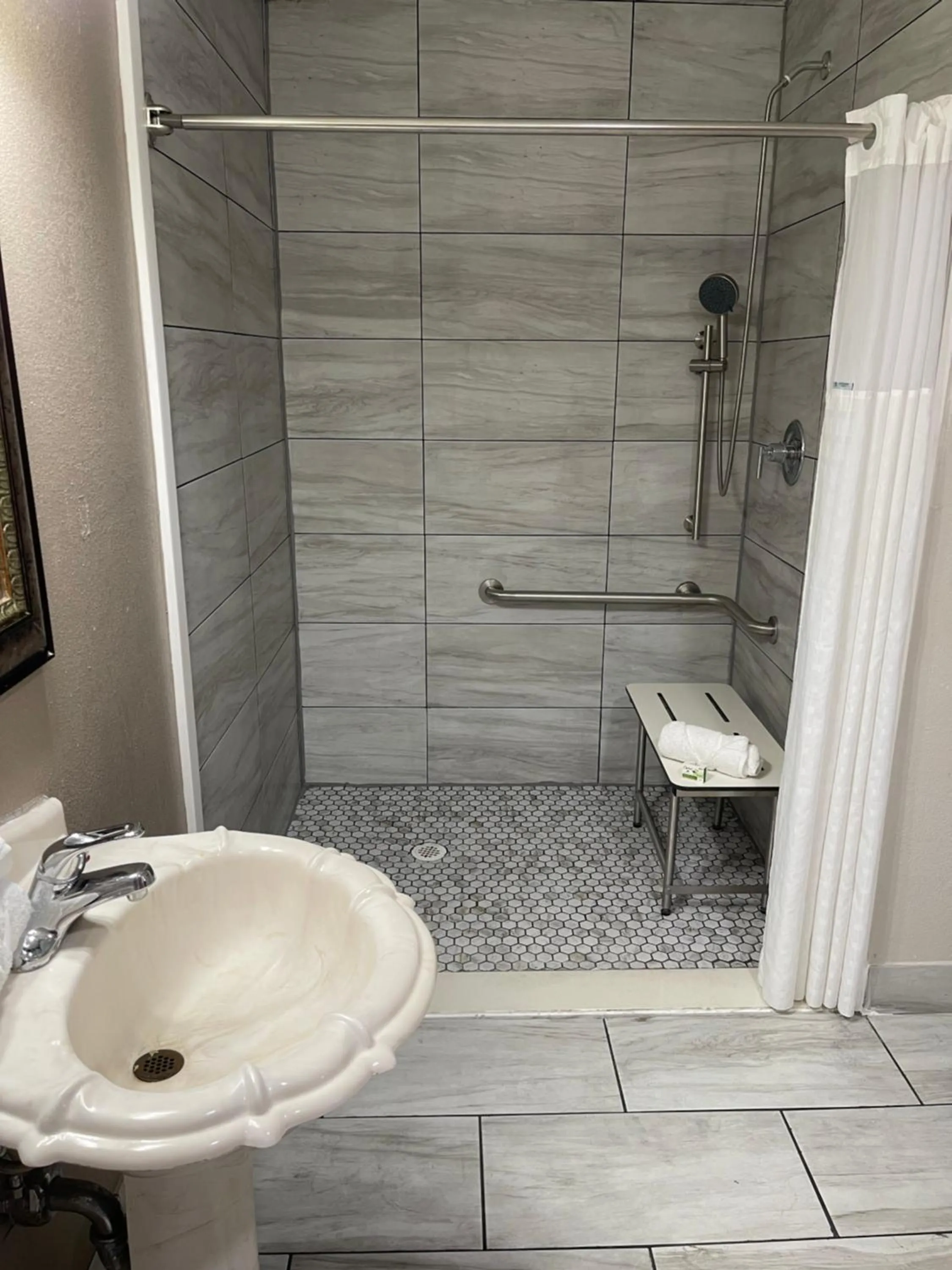 Shower in Travelodge by Wyndham Tucson AZ