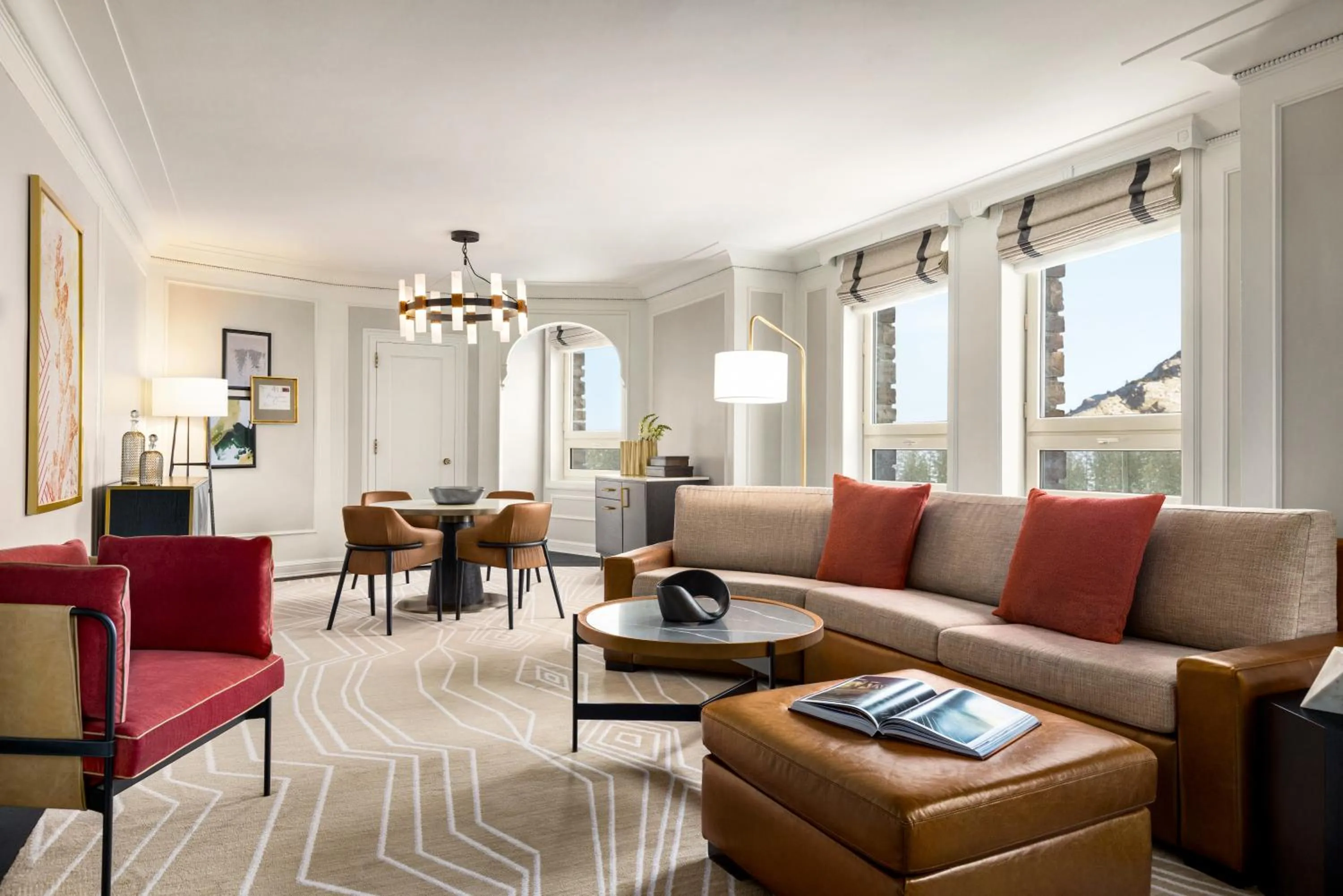 Seating area in Fairmont Banff Springs