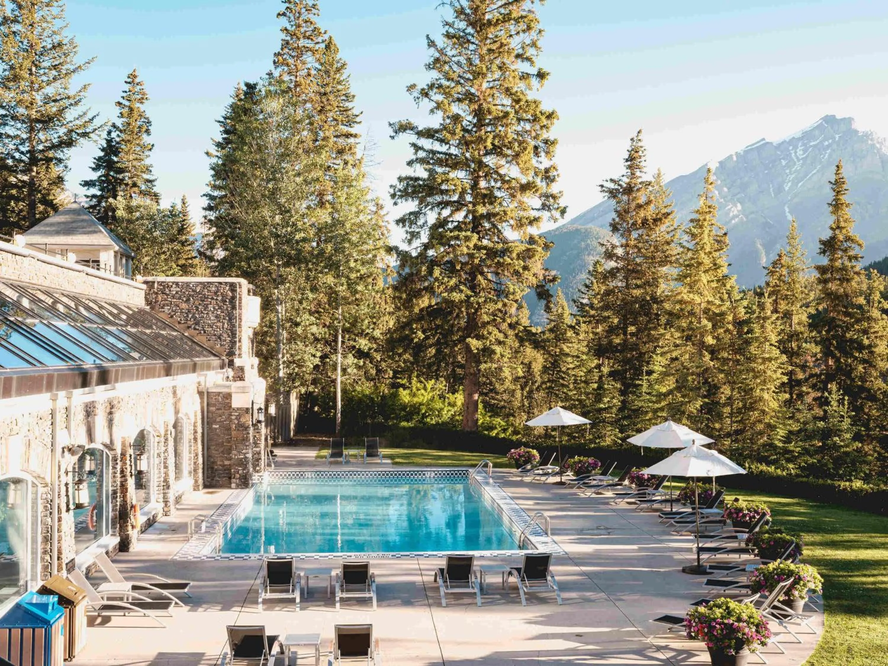 Pool view in Fairmont Banff Springs