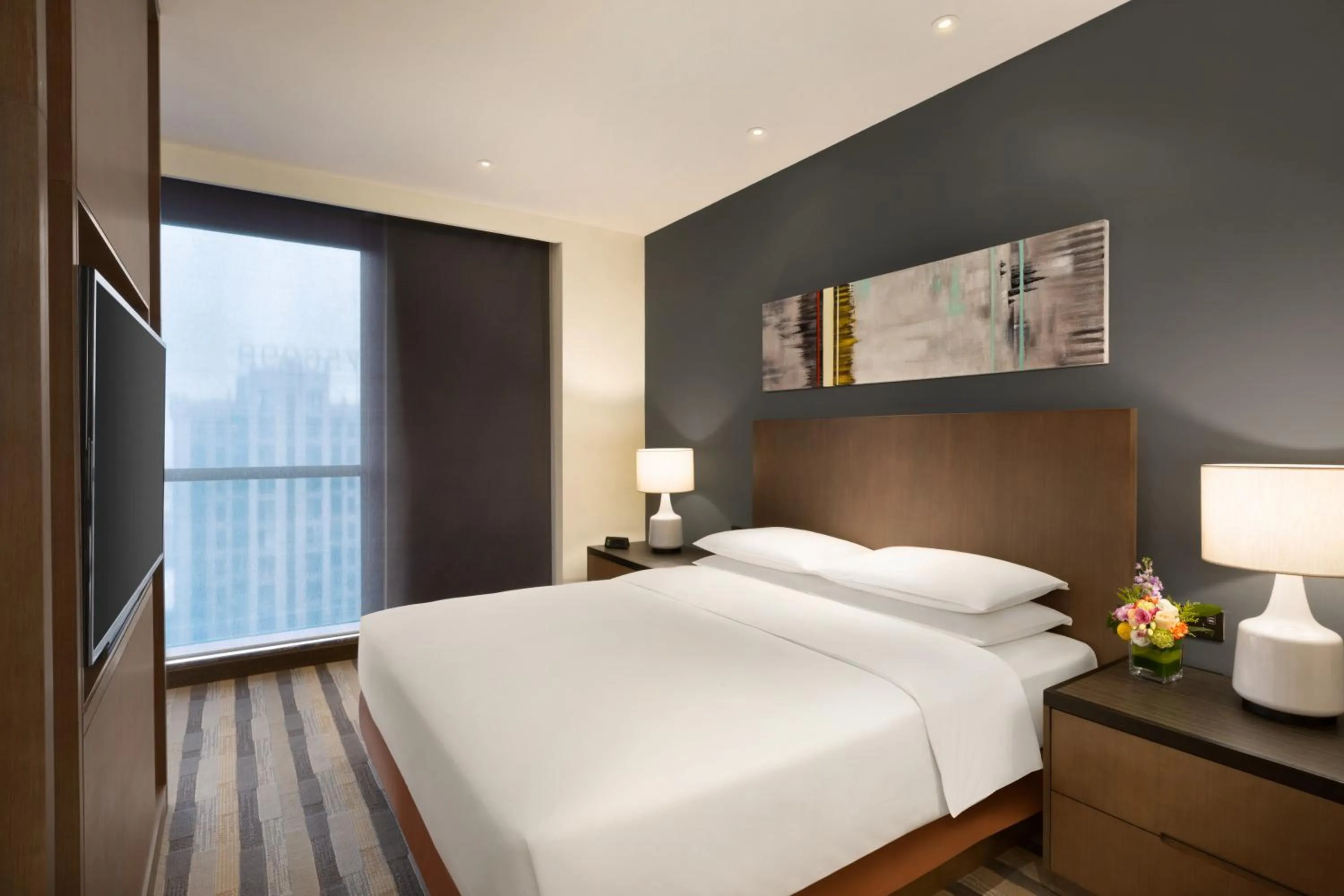 Bedroom, Bed in Hyatt House Shanghai New Hongqiao