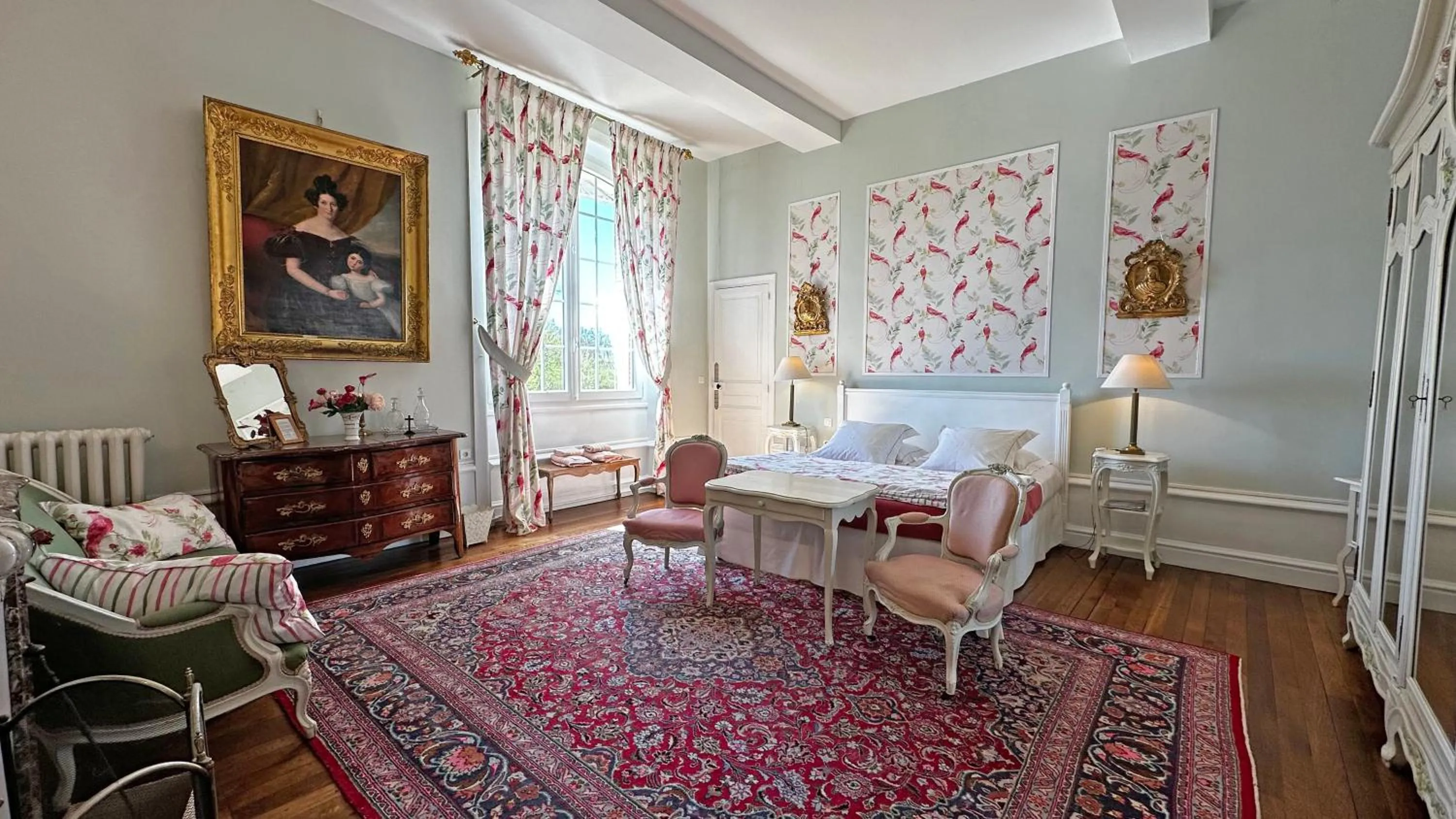 Bed in Château de la Chabroulie