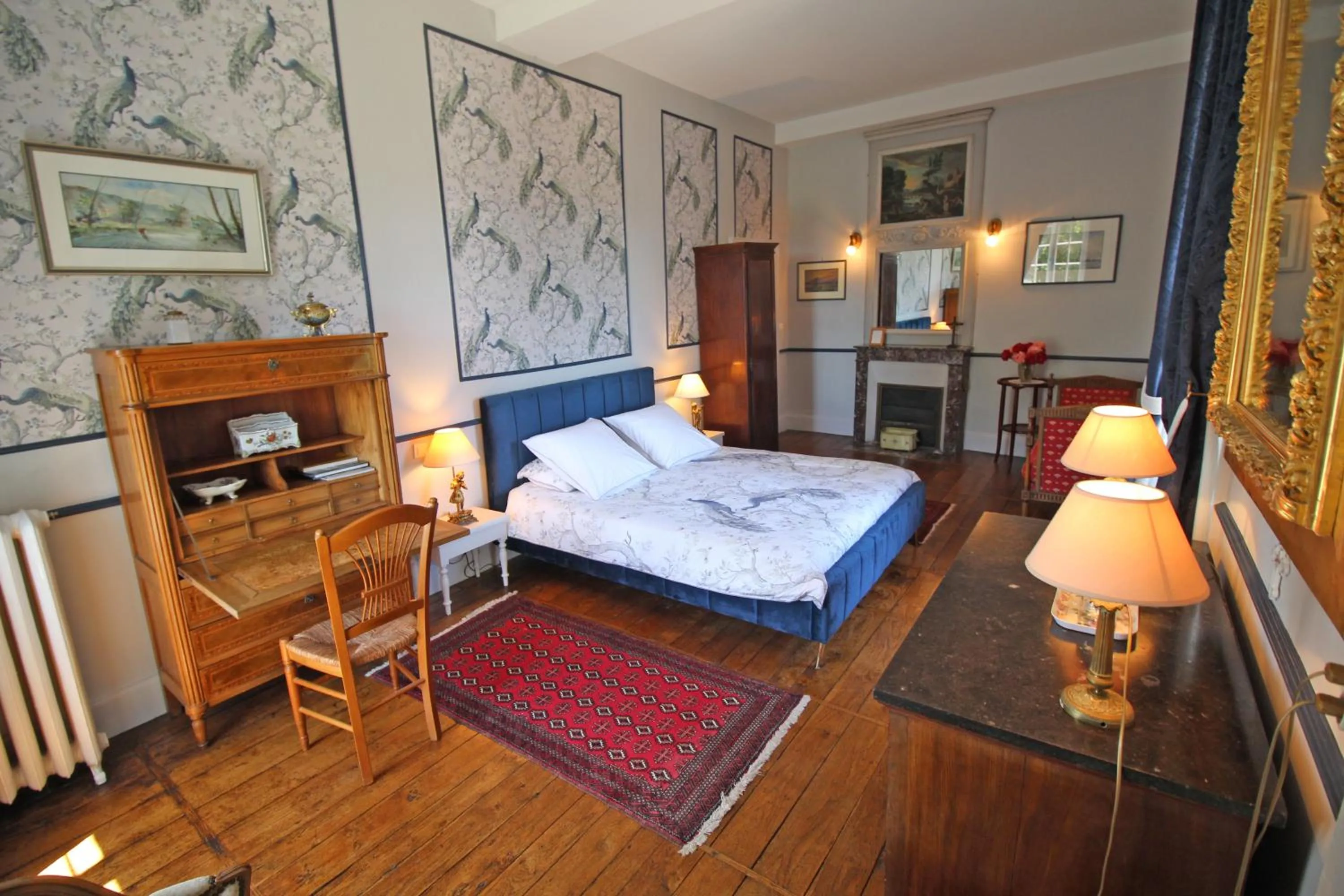 Bed in Château de la Chabroulie