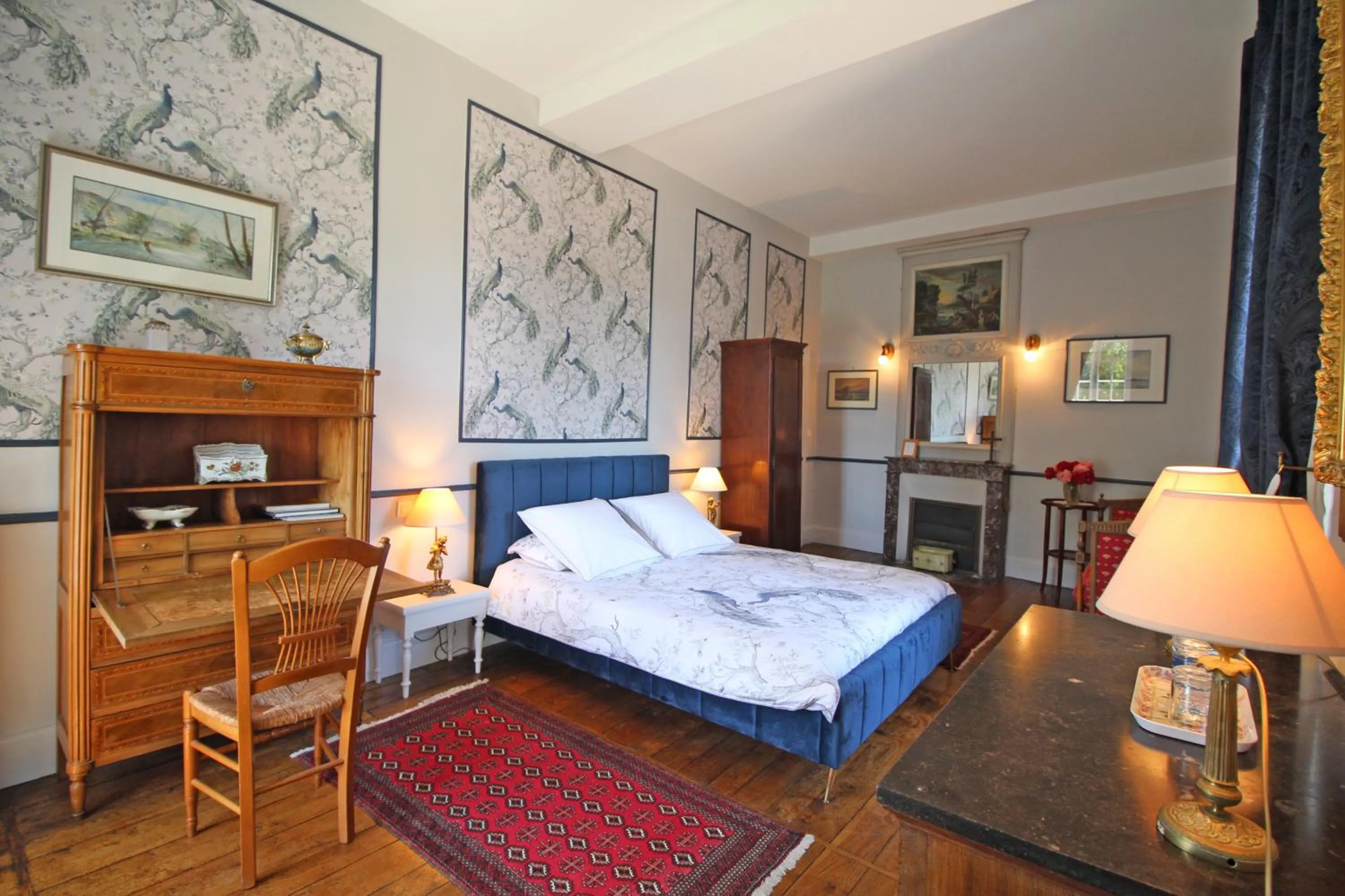 Bed in Château de la Chabroulie