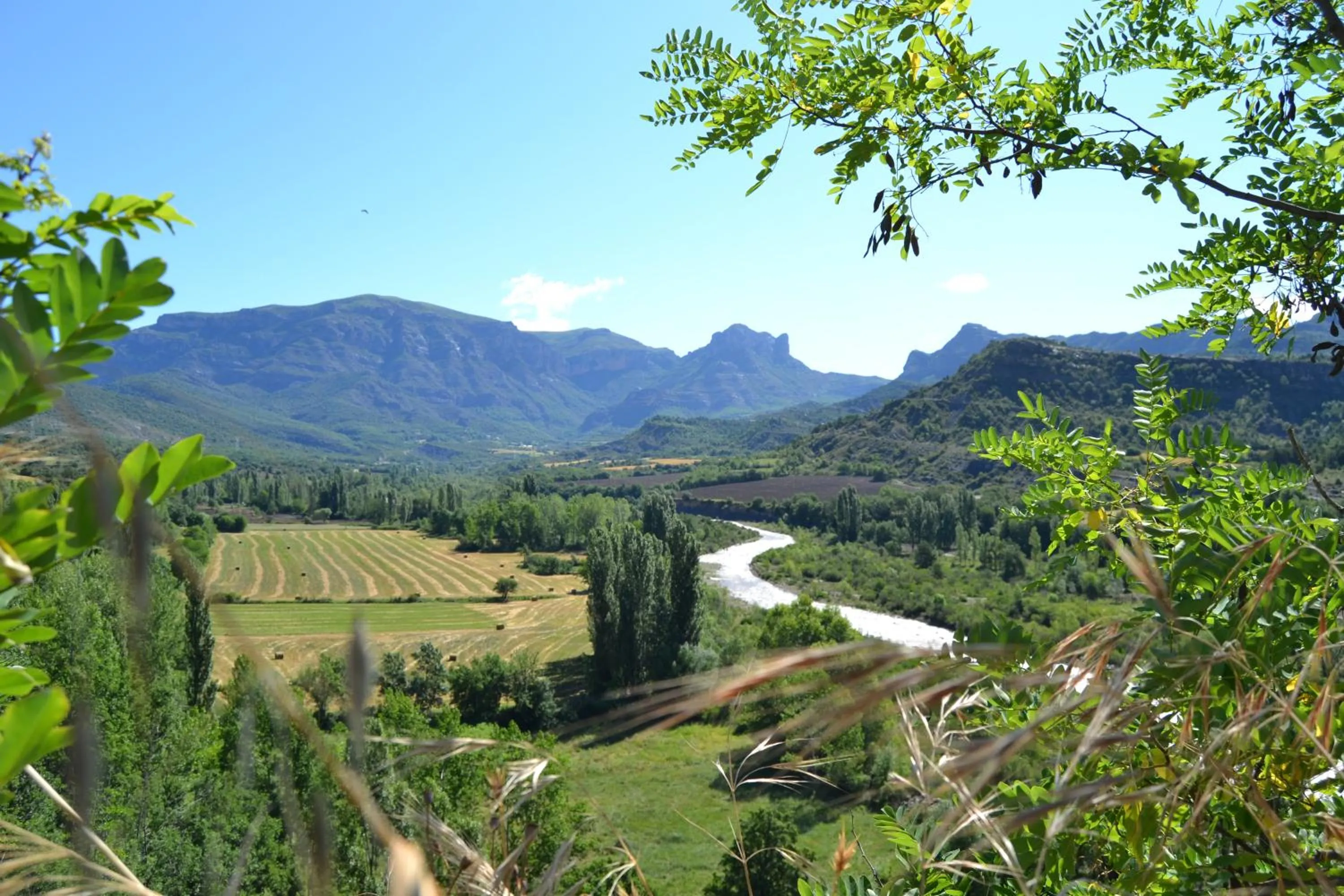 Natural landscape in Bungalowpark Isábena