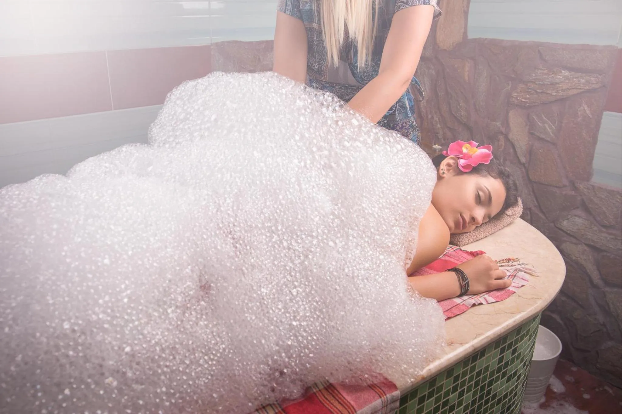 People in Park & Spa Hotel Markovo