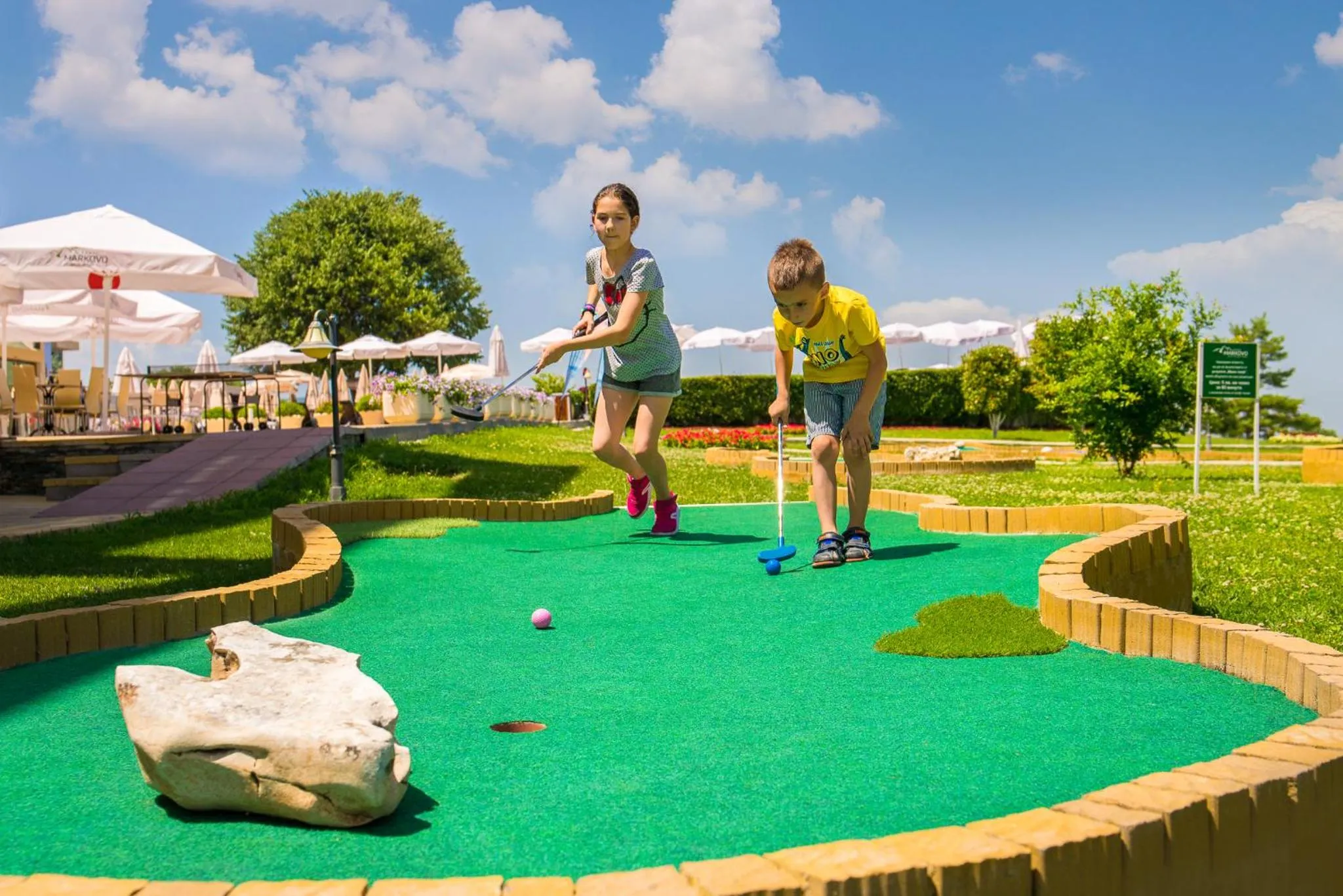 People in Park & Spa Hotel Markovo