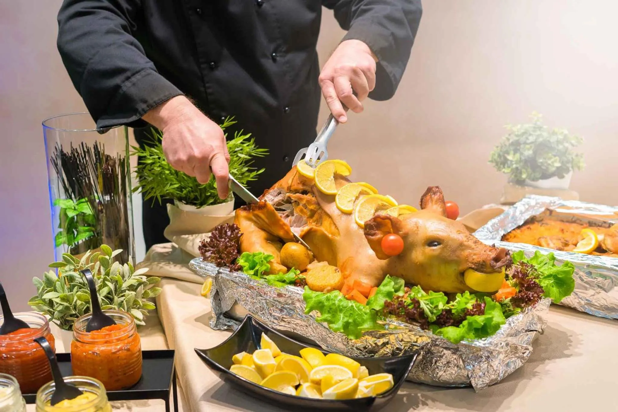 Food close-up in Park & Spa Hotel Markovo