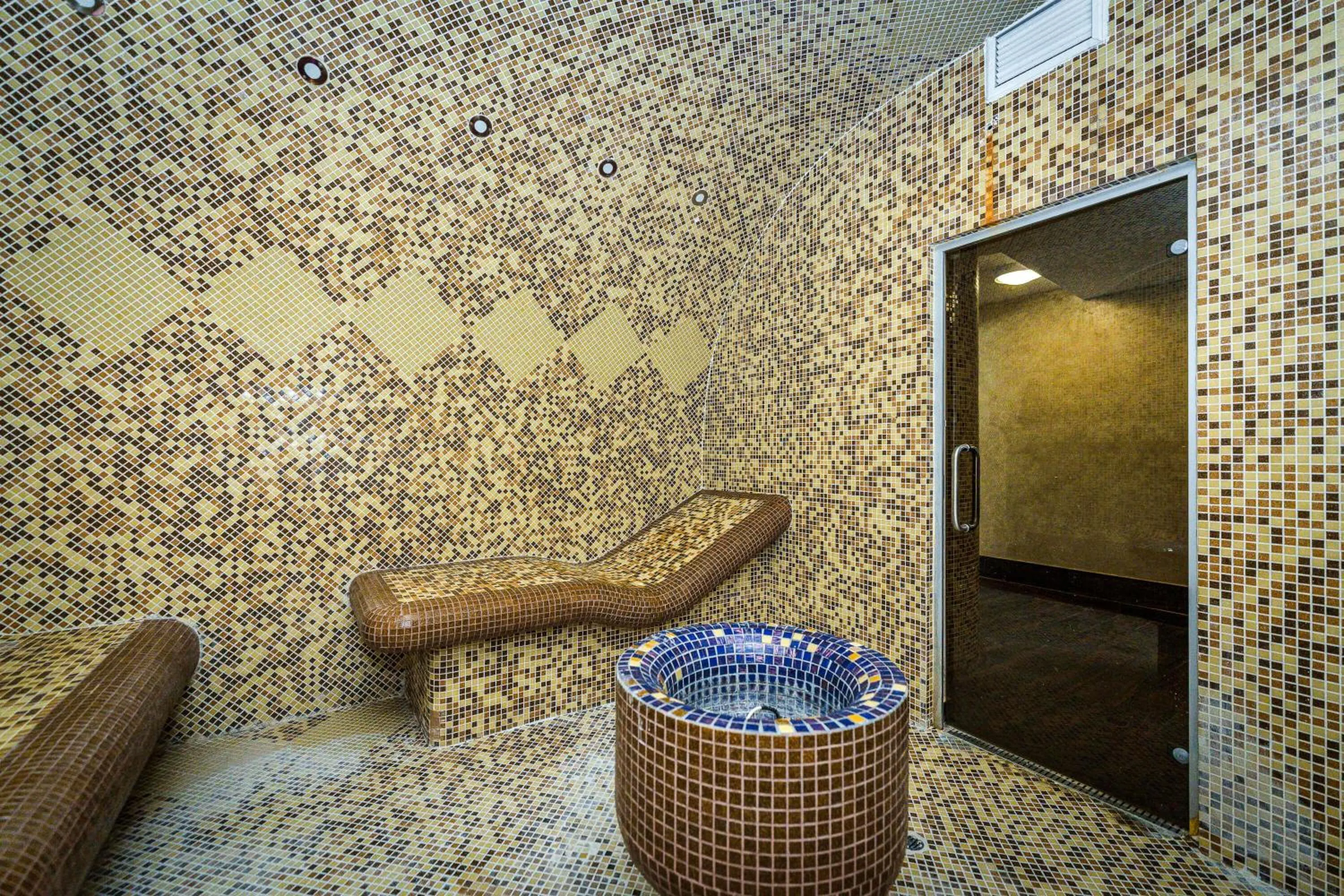 Steam room in Musala Hotel