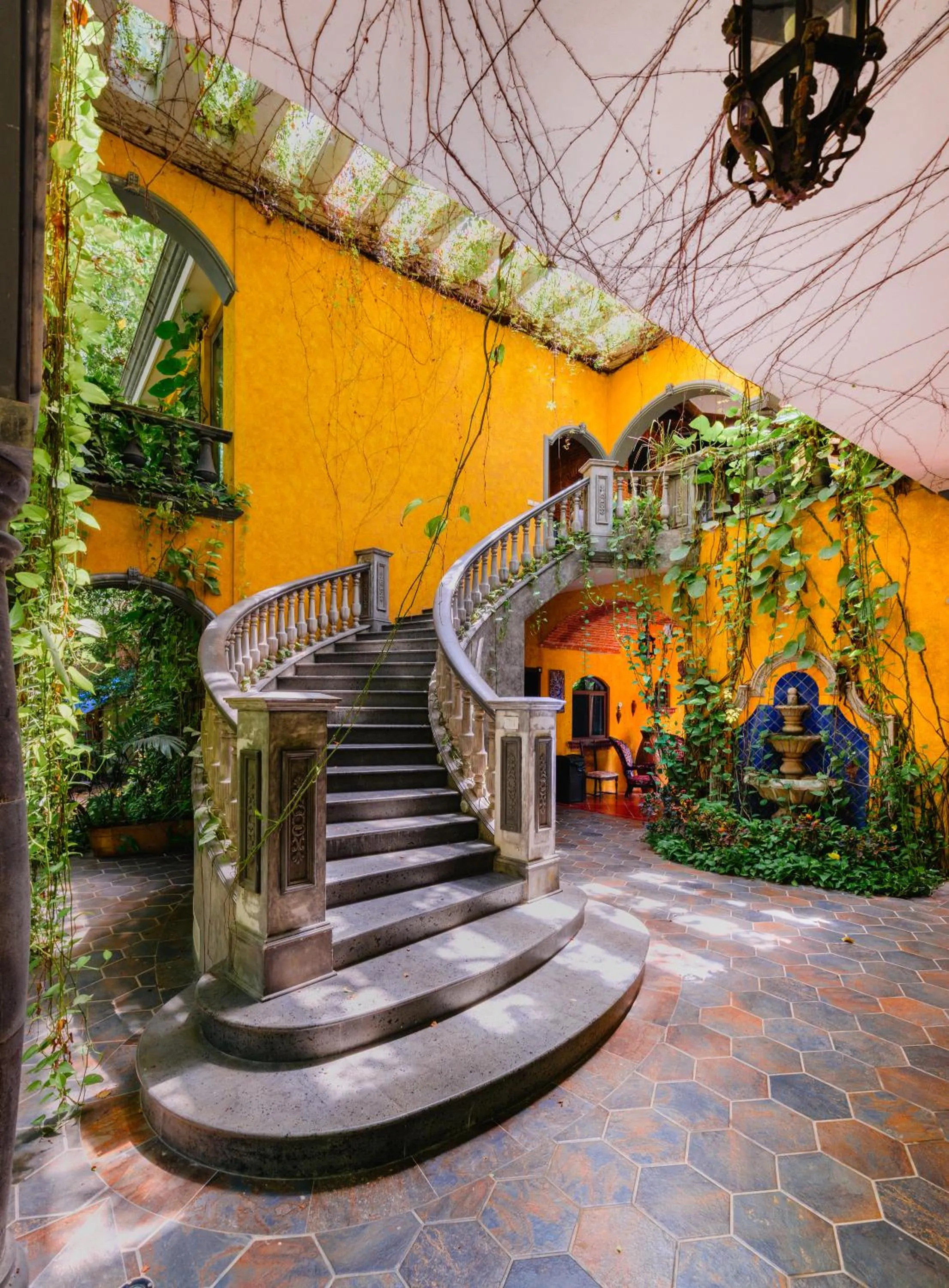 Natural landscape in La Hacienda Hotel, at Xcaret