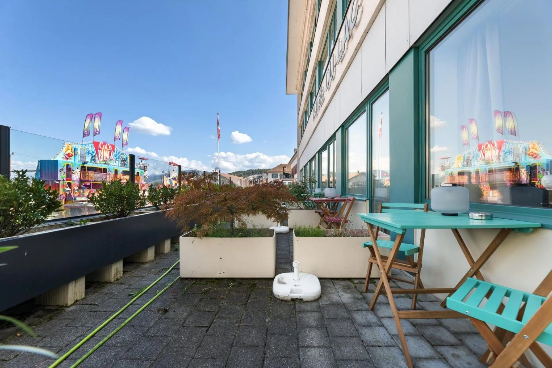 Balcony/Terrace in becozy du Lac Self-Check In Hotel Riviera Edition