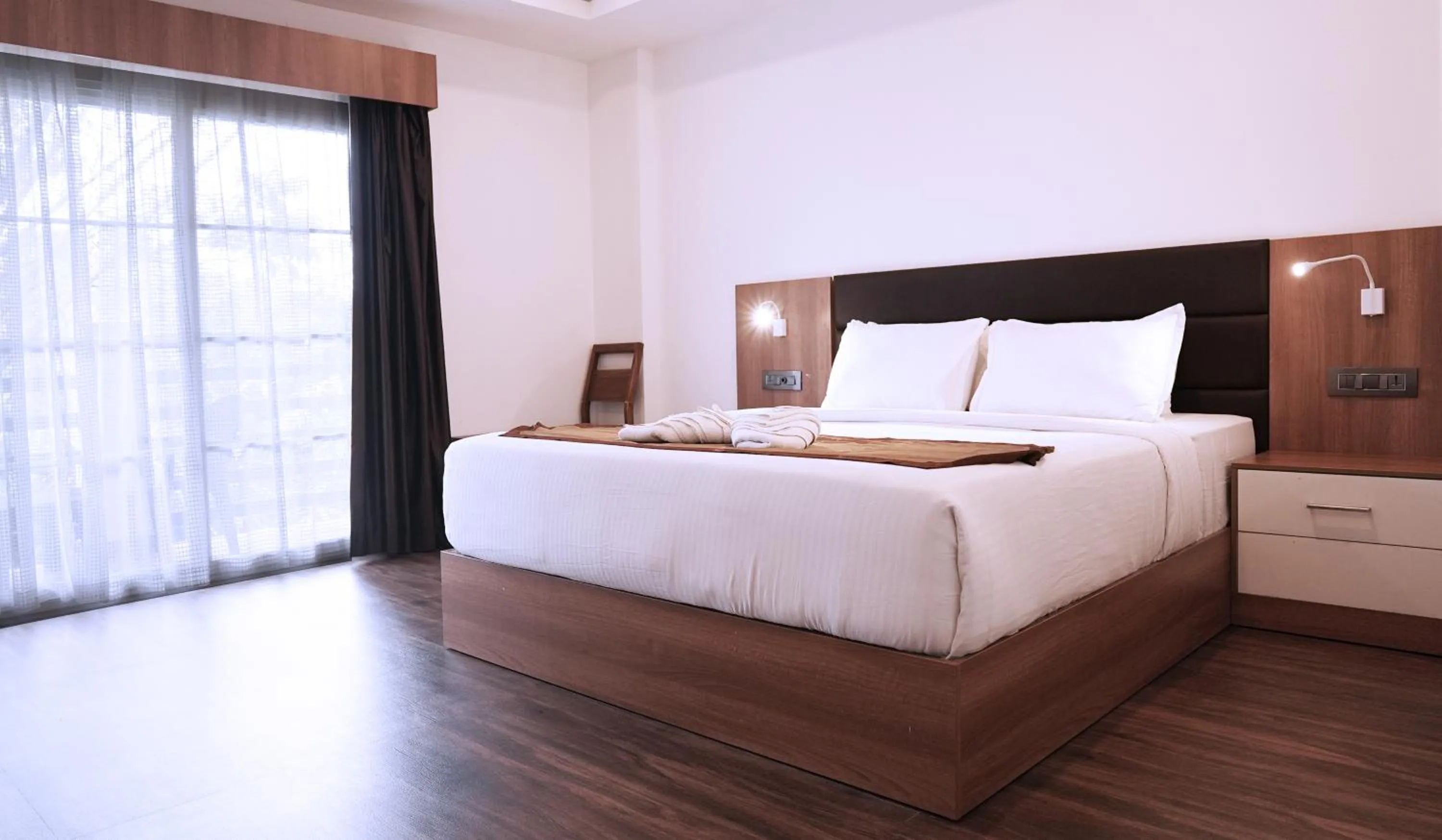 Bed in Misty Garden Resort and SPA