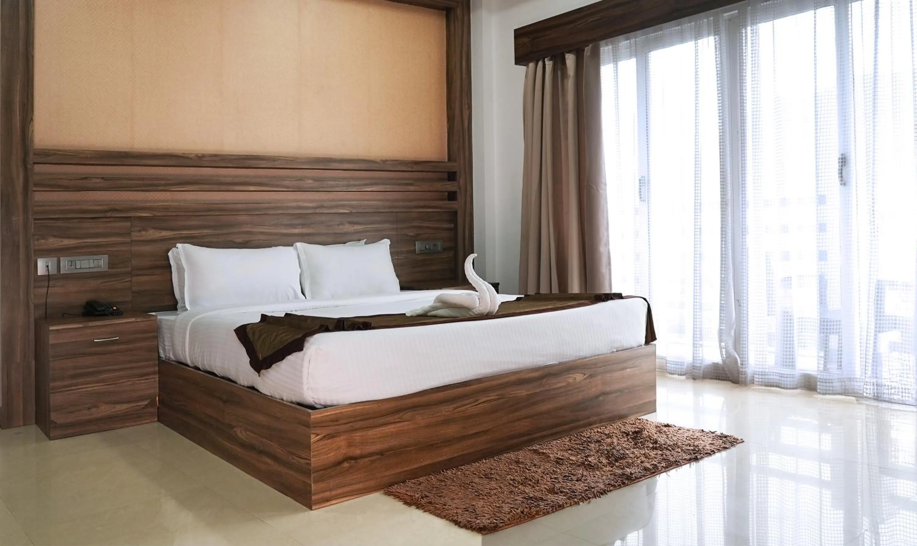 Bed in Misty Garden Resort and SPA