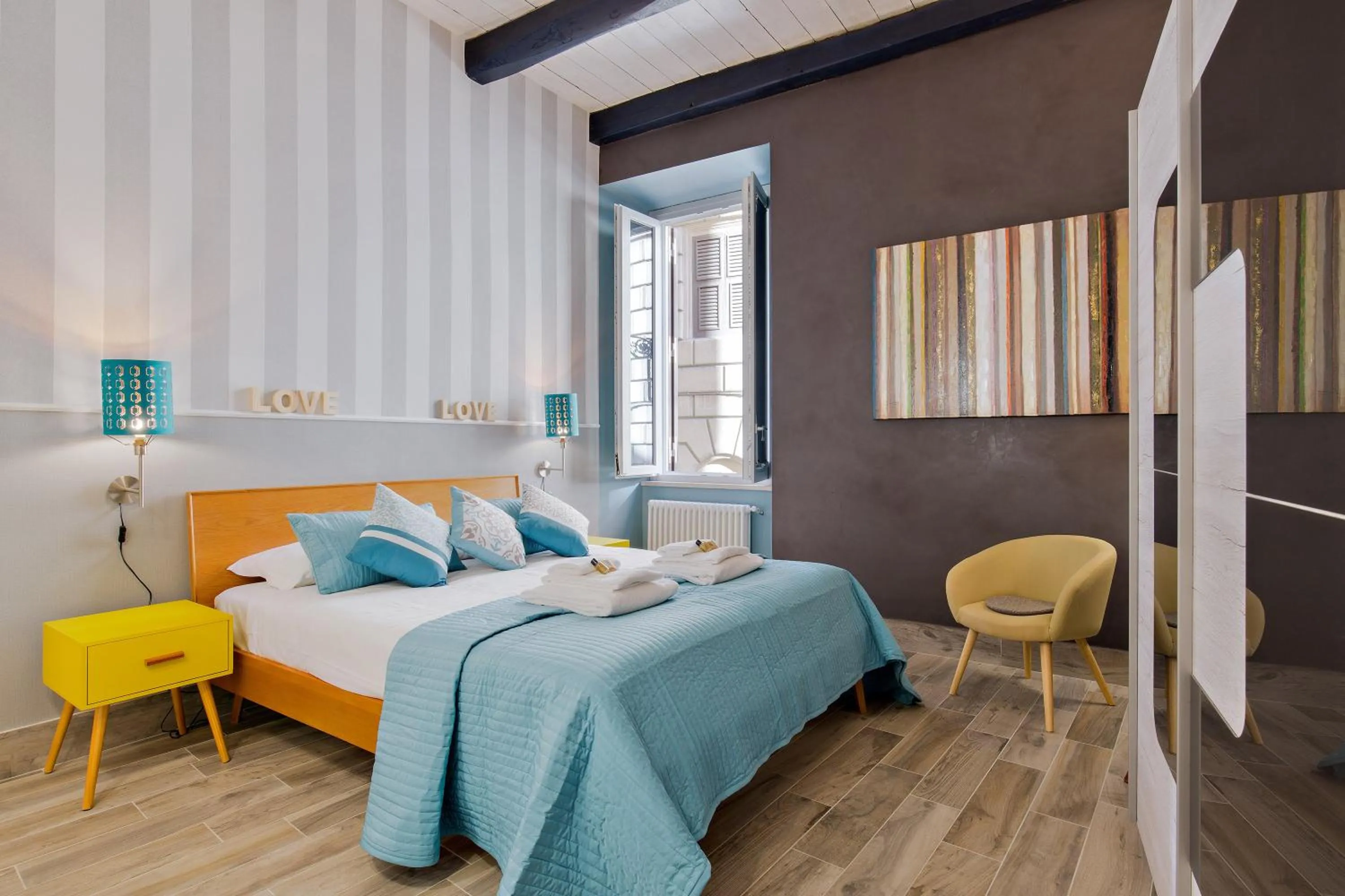 Photo of the whole room, Bed in Rome As You Feel - Design Apartment at Colosseum