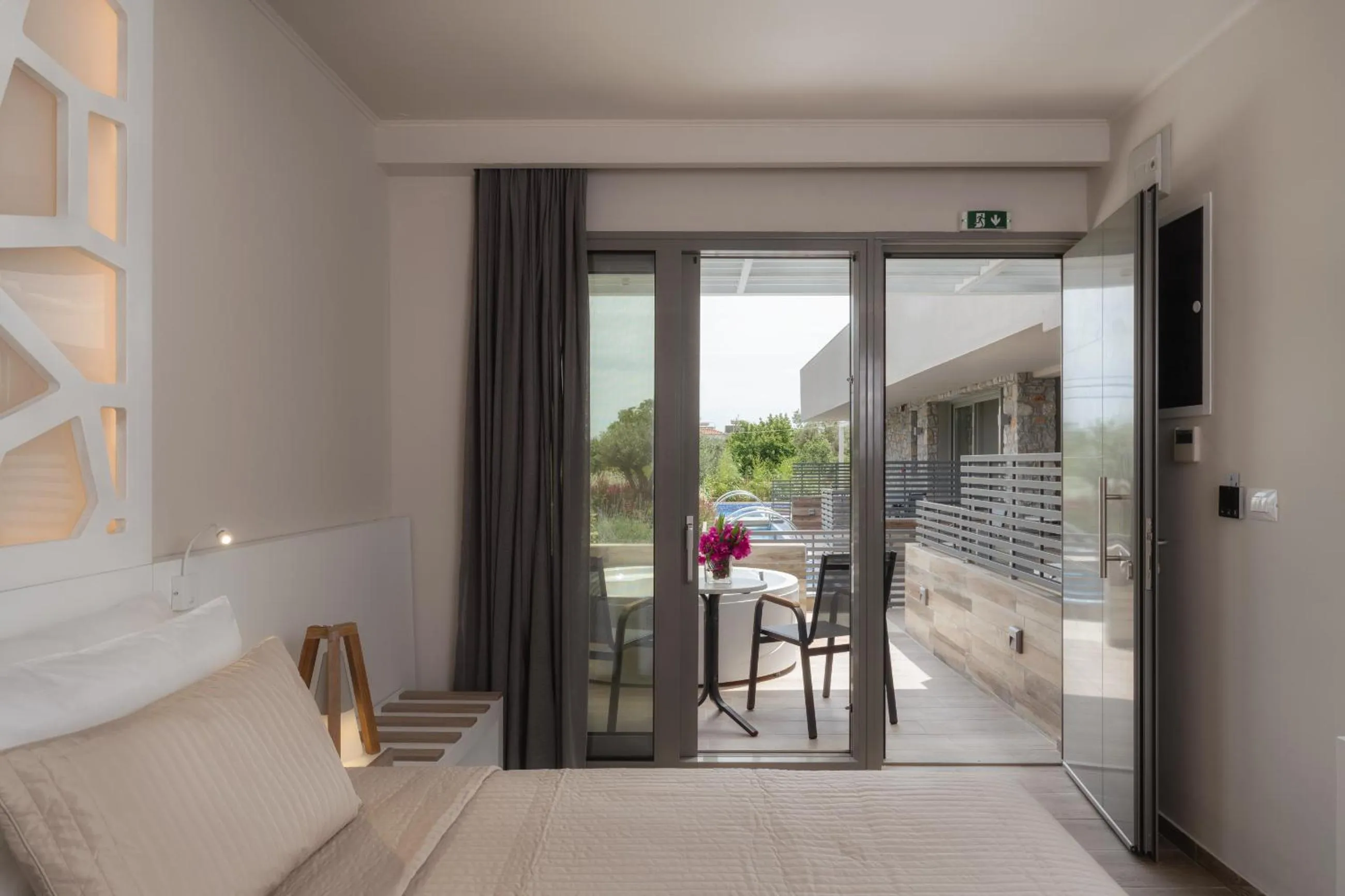 Deluxe Double with Outdoor Hot Tub Inland View or Garden View in KB Ammos