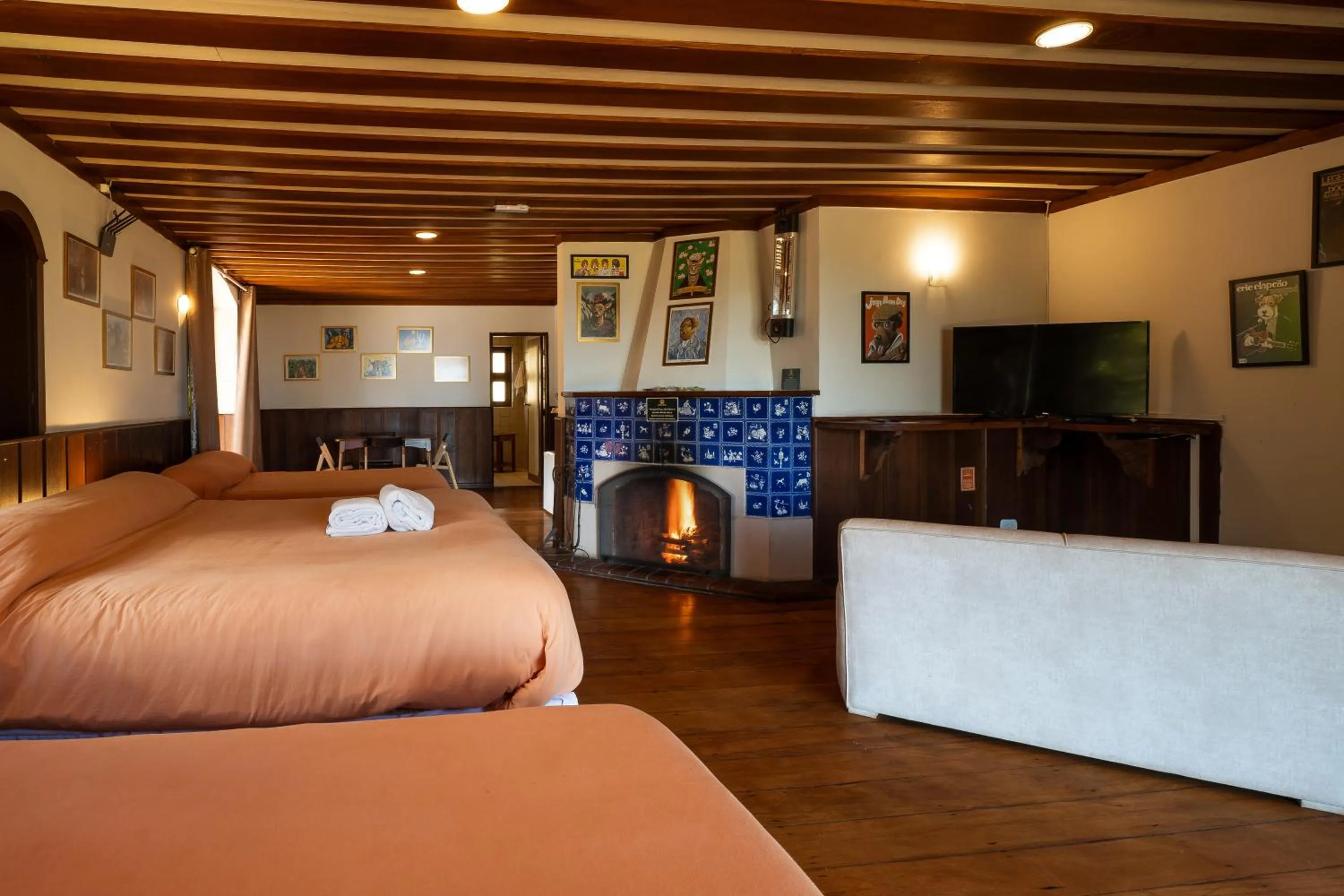 Bed in Surya-Pan Refúgio Hotel - Super Pet Friendly