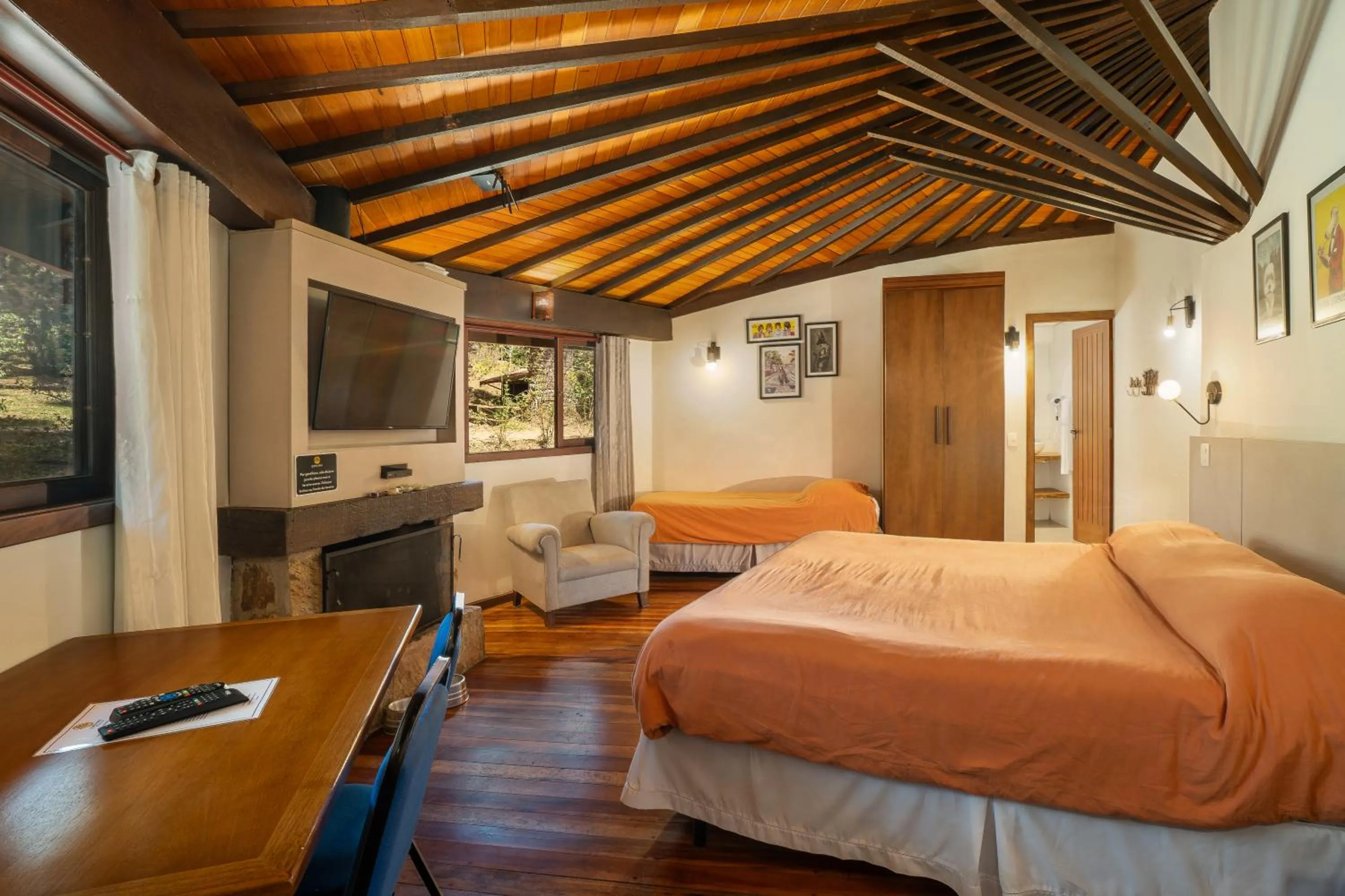 Bed in Surya-Pan Refúgio Hotel - Super Pet Friendly