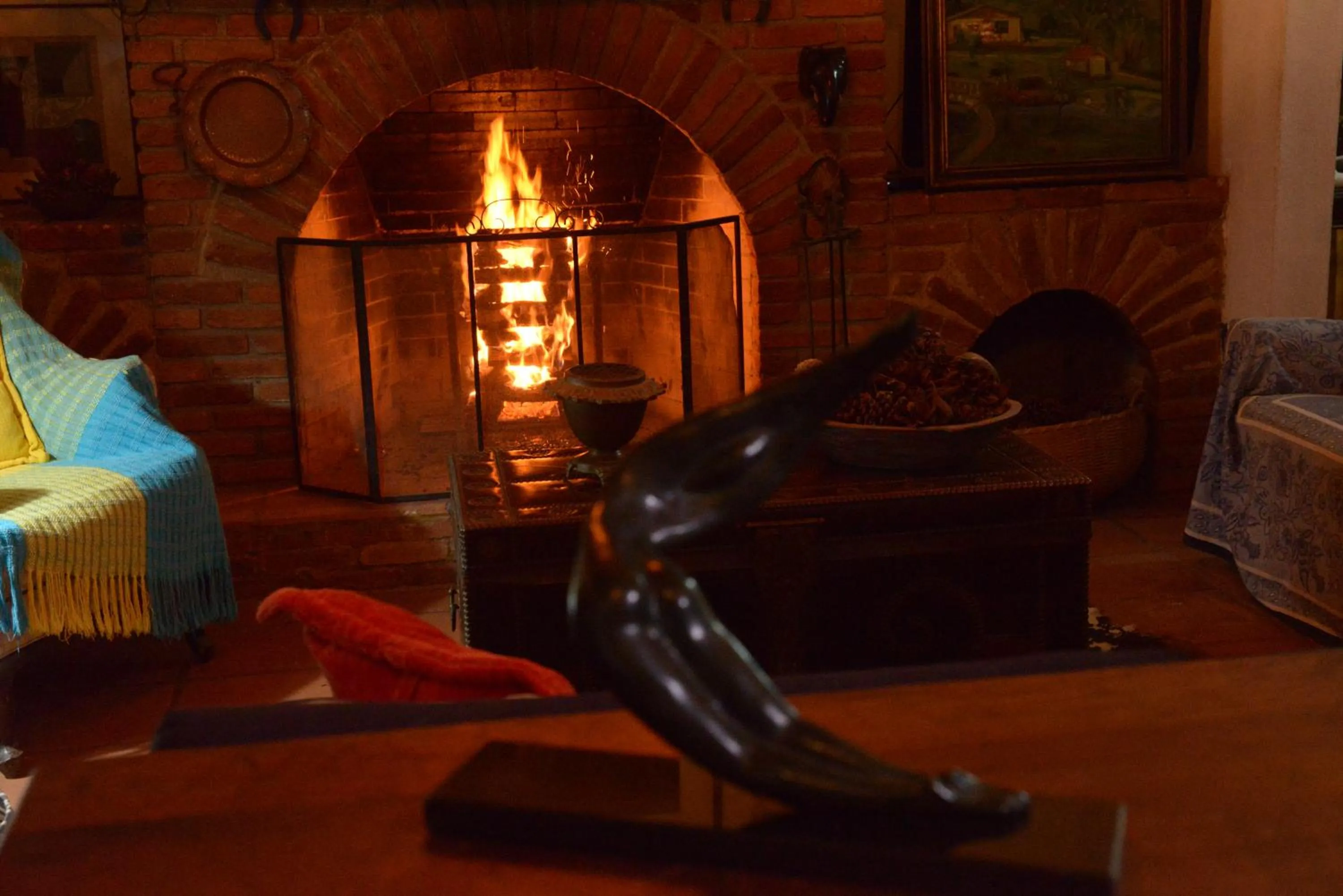 Communal lounge/ TV room in Hotel Pousada Esmeralda