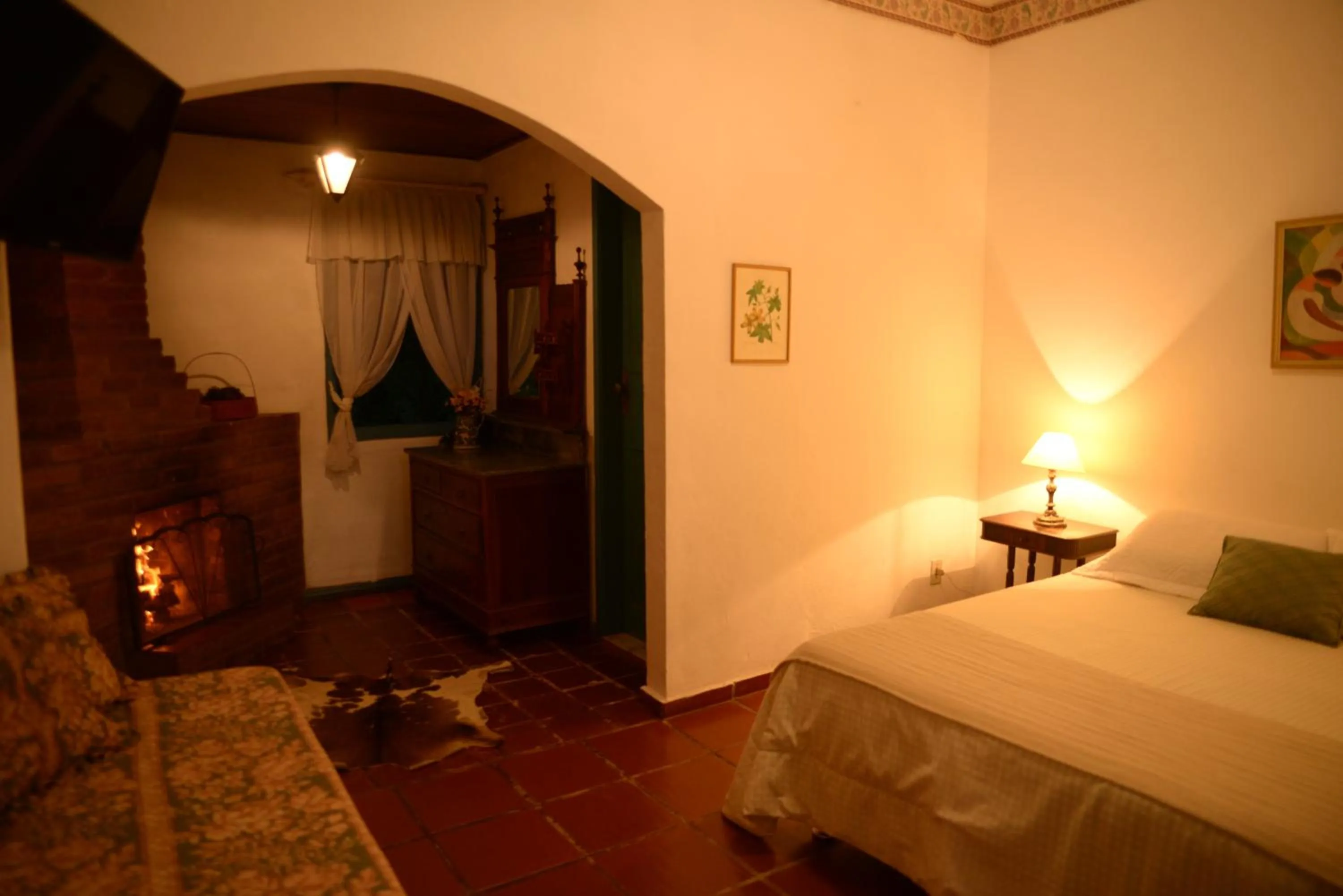 Bed in Hotel Pousada Esmeralda