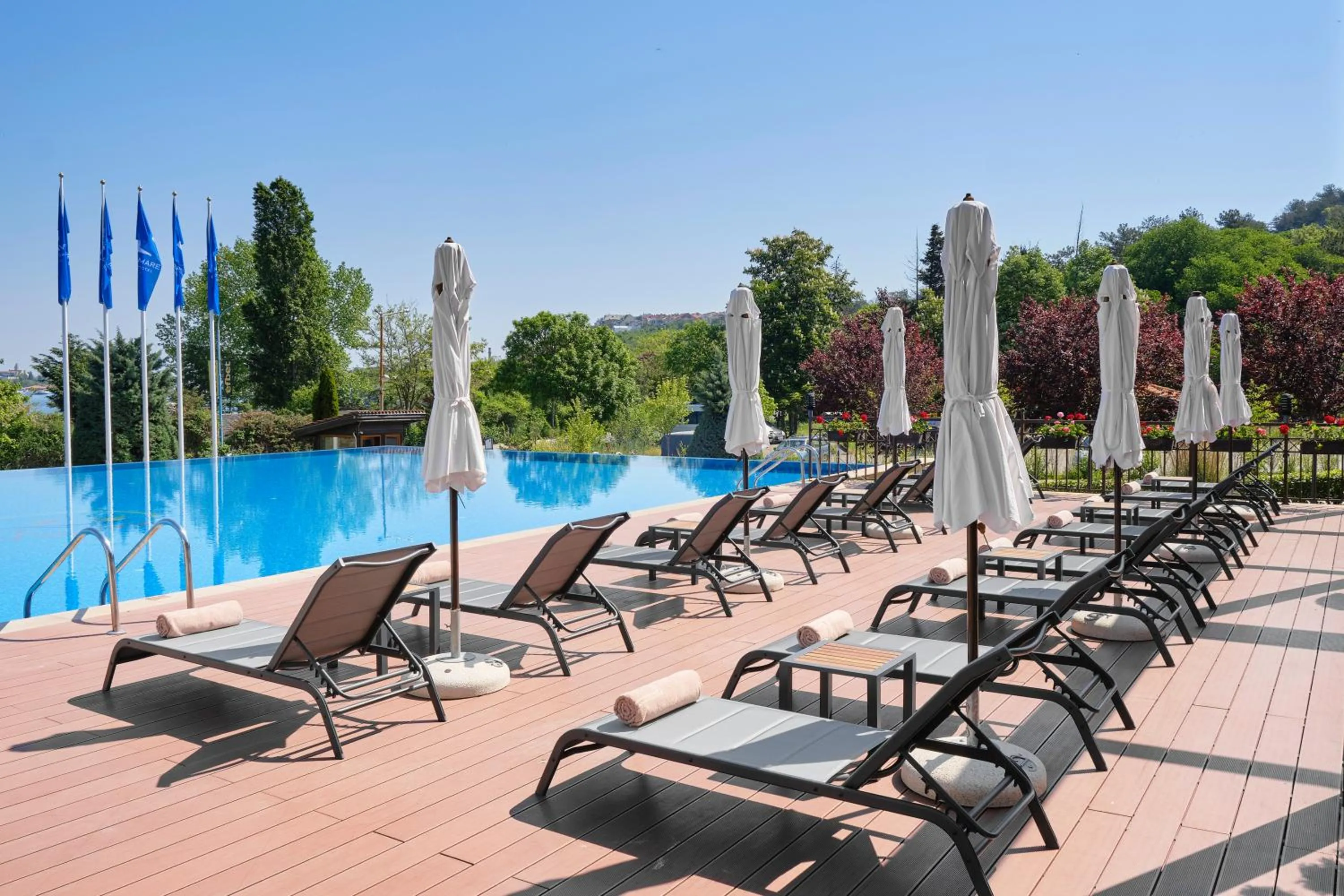 Pool view in Santa Marina Holiday Village
