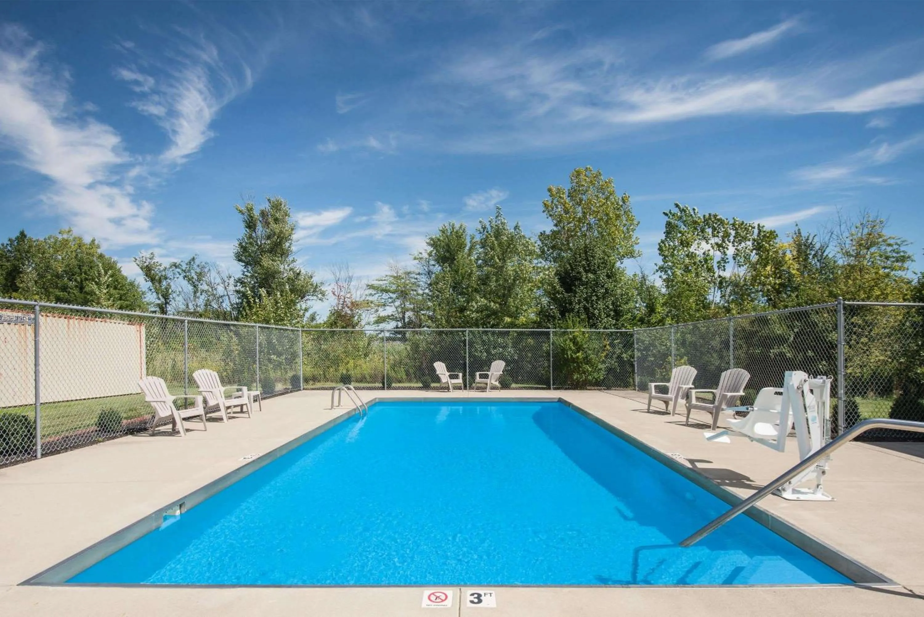 Pool view in Super 8 by Wyndham Marysville