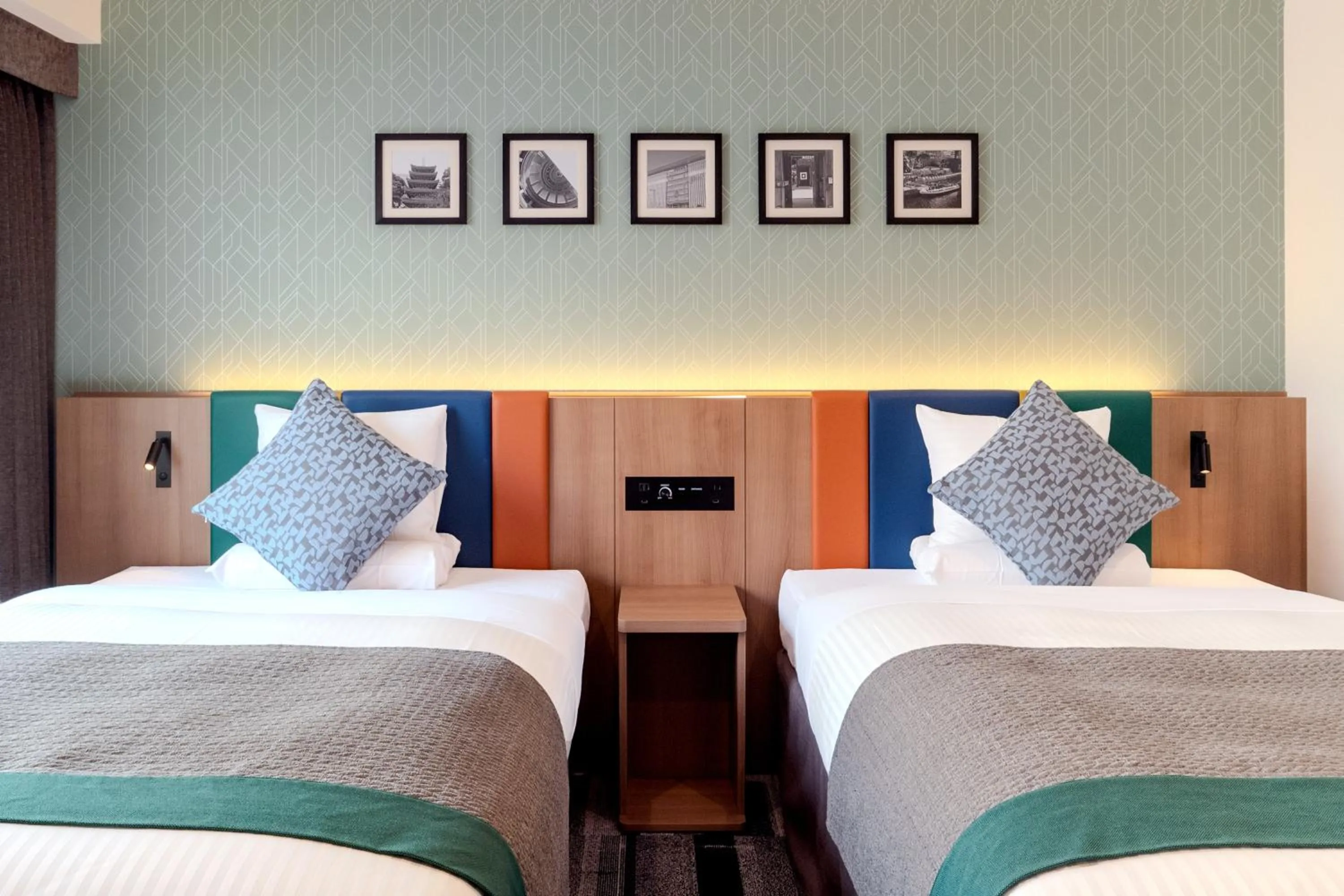 Bed in HOTEL MYSTAYS Fukuoka Tenjin Minami