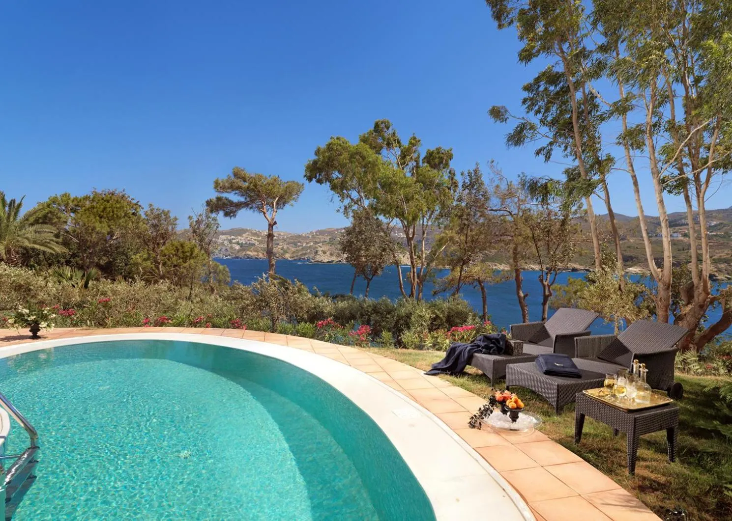 Swimming pool in Out Of The Blue Resort & Spa