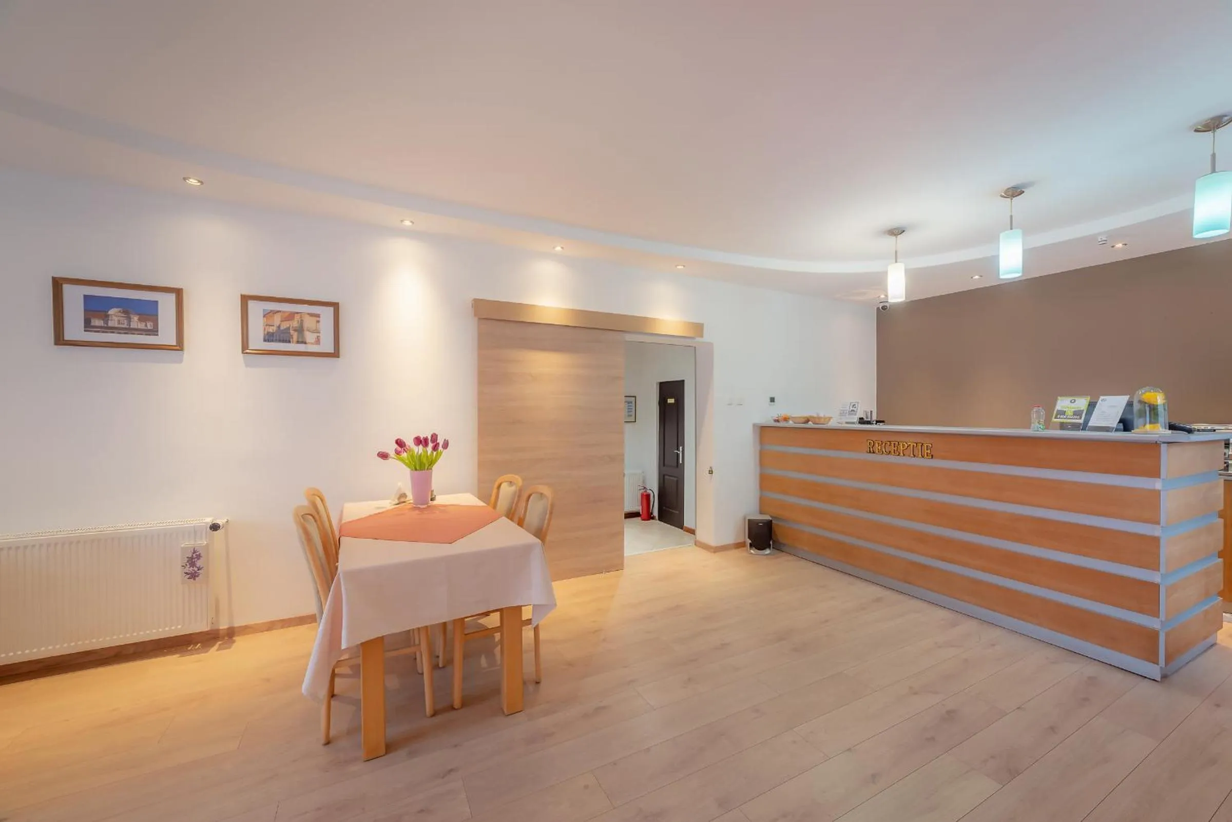 Lobby or reception in Pension Cluj