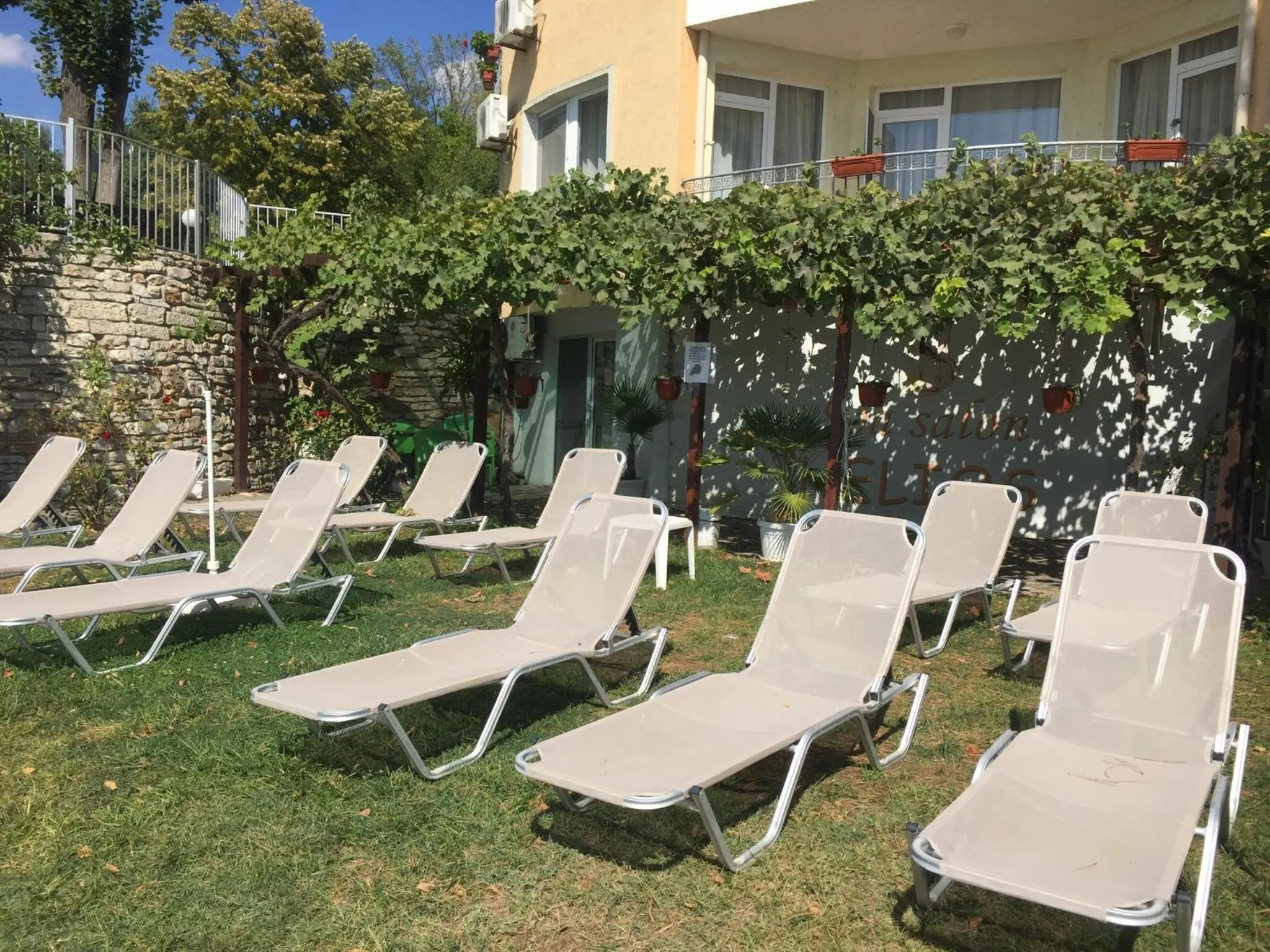 Patio in Helios Hotel