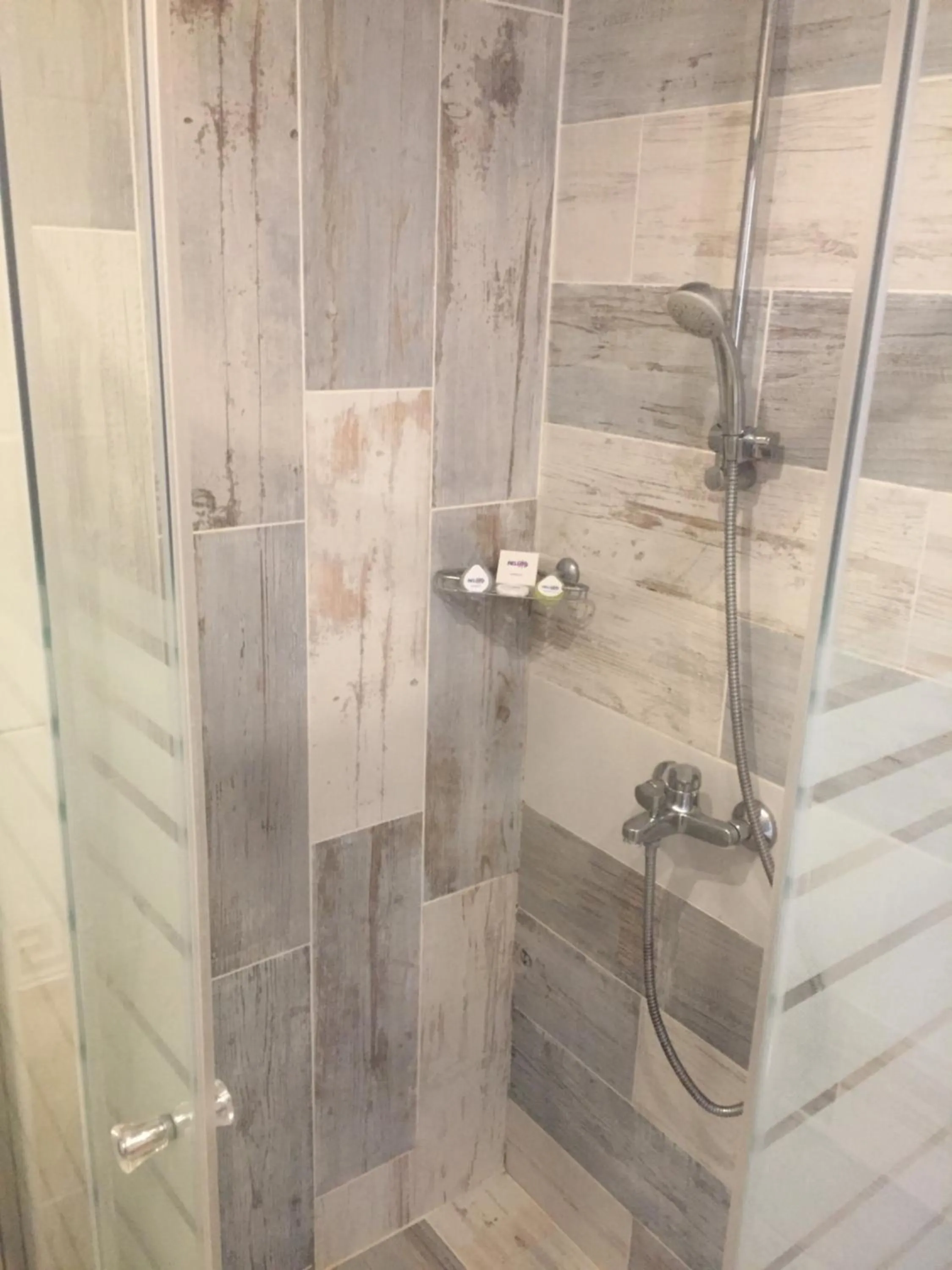 Shower in Helios Hotel