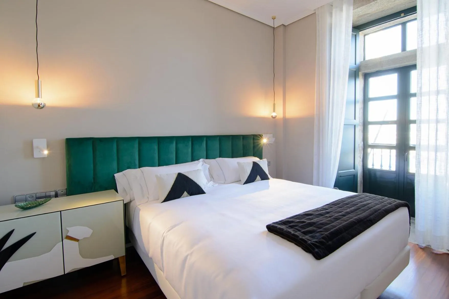 Bedroom, Bed in Pazo de Mendoza
