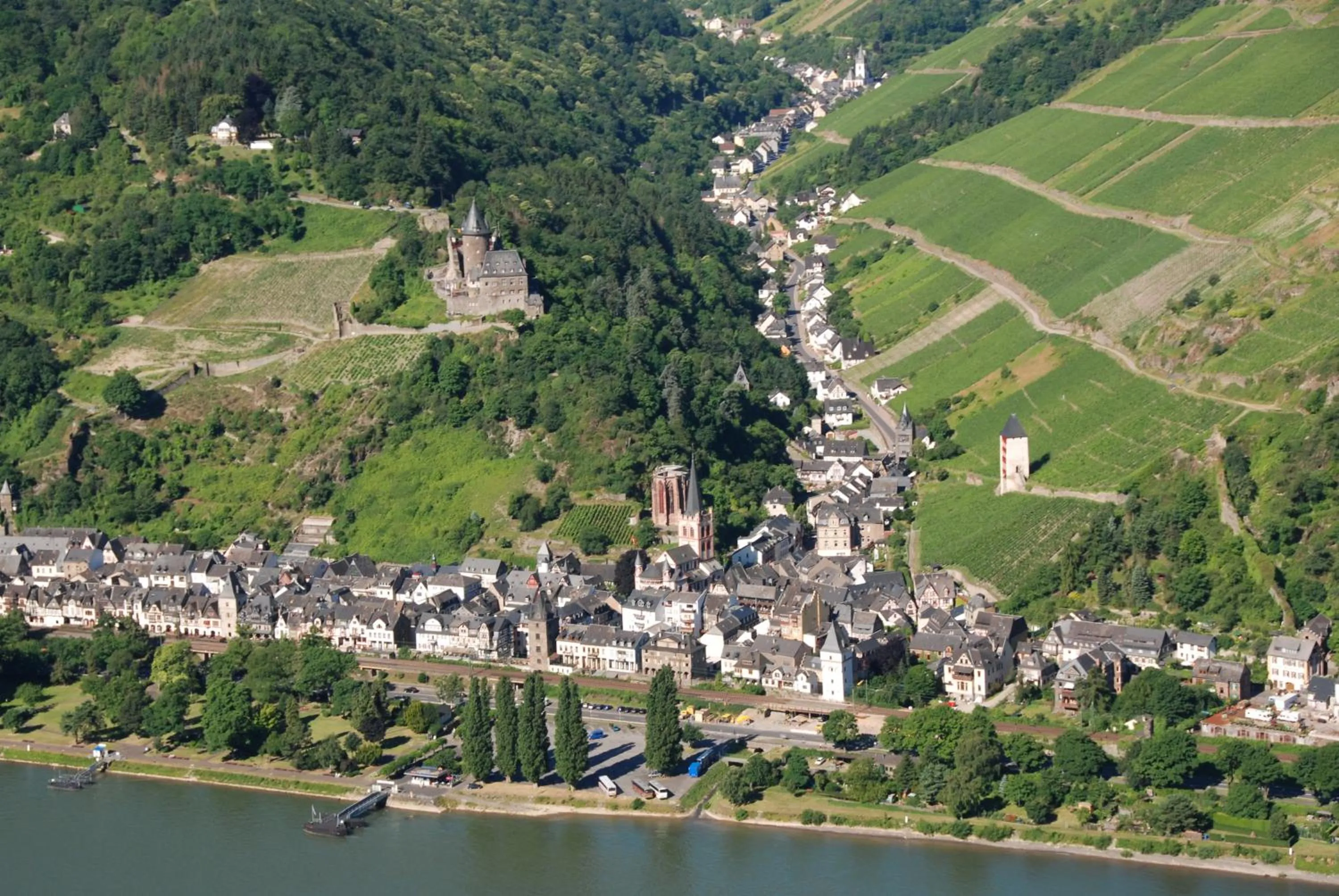 Bird's eye view in Bacharacher Hof