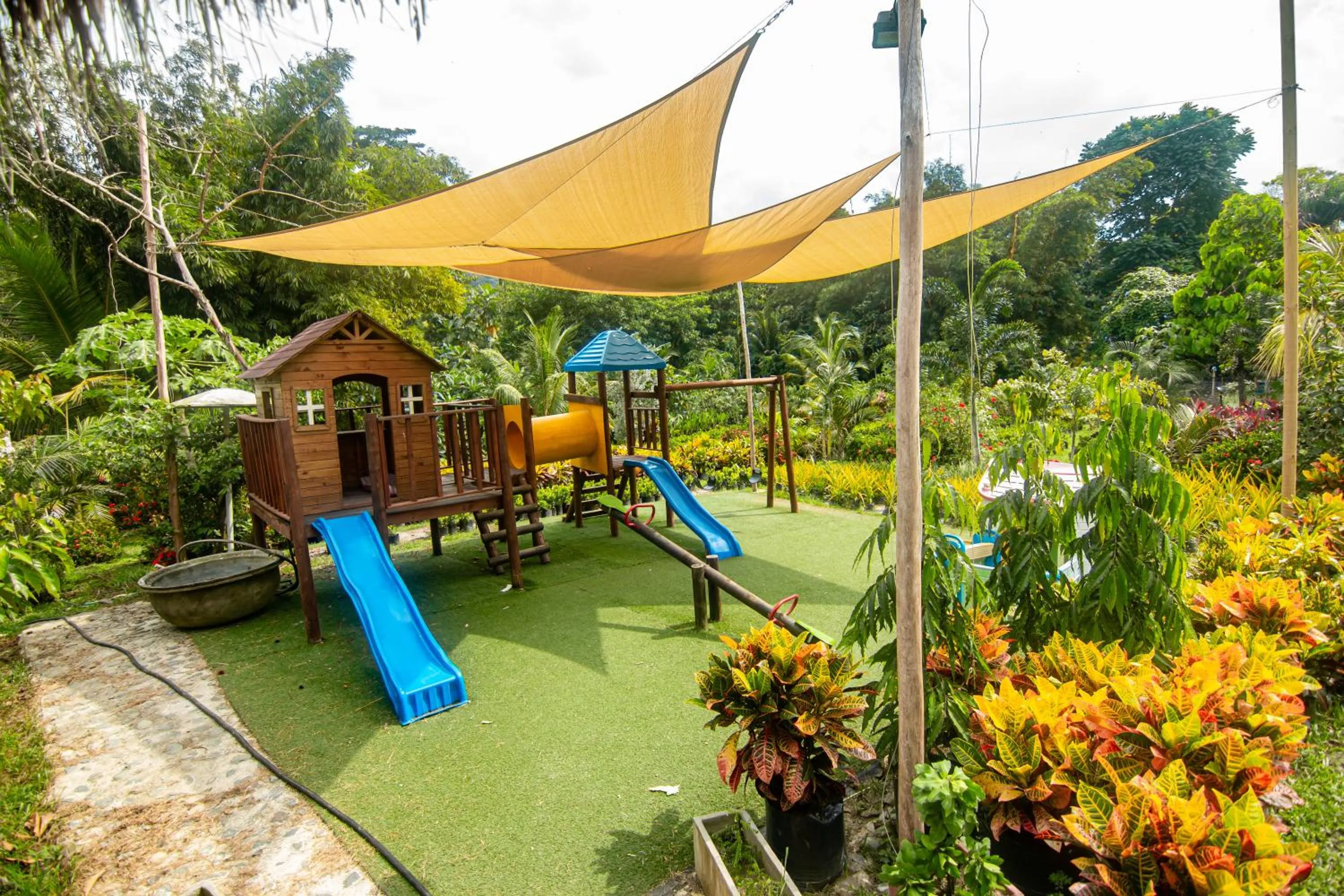 Children play ground in Portales del Tayrona Garden Hotel