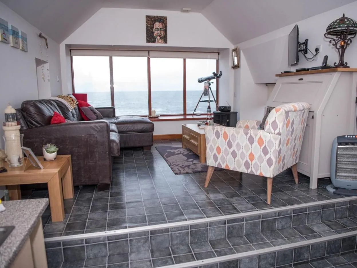 Living room in Pew with a View - Seafront Cottages