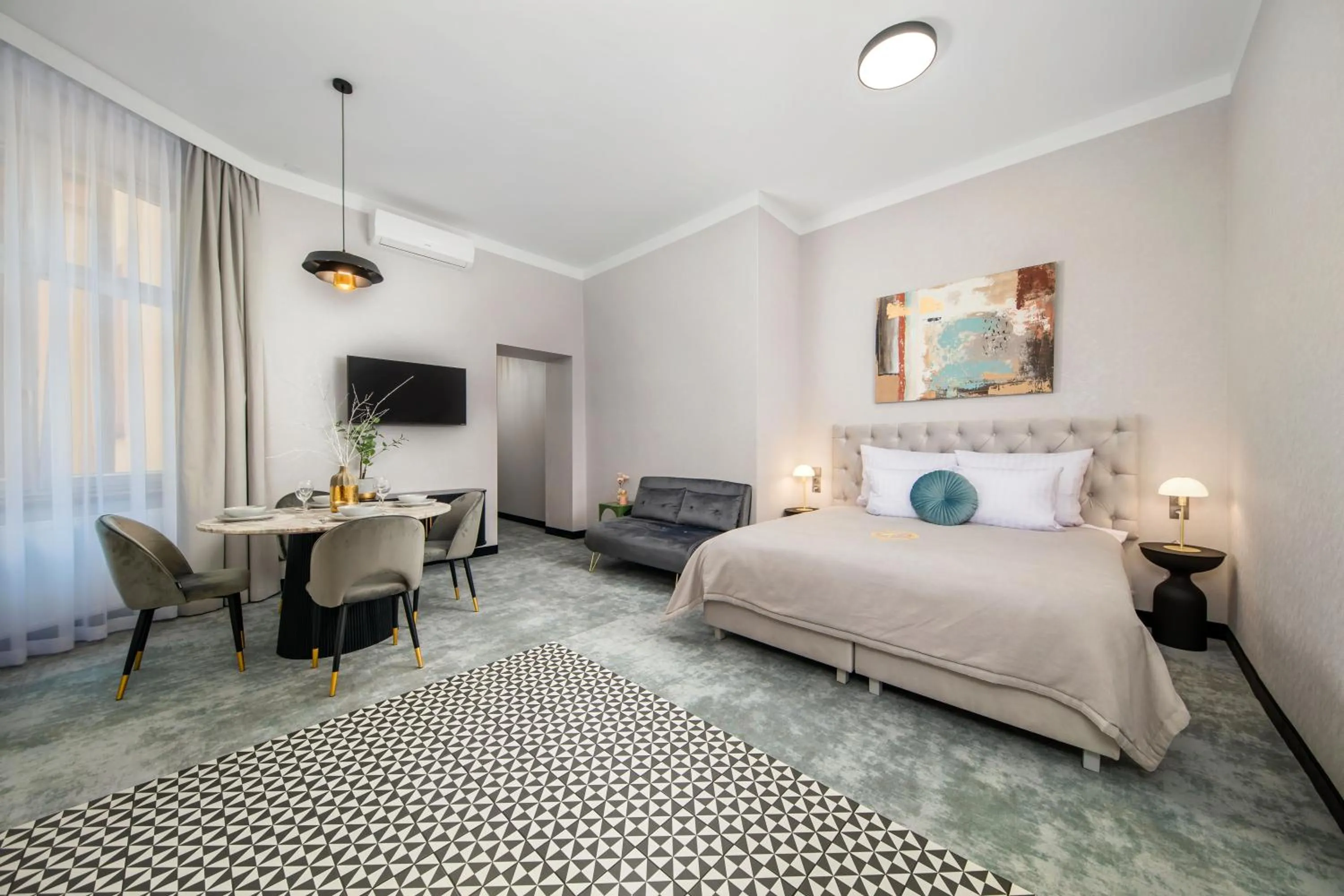 Living room, Bed in SZEWSKA 22 BOUTIQUE