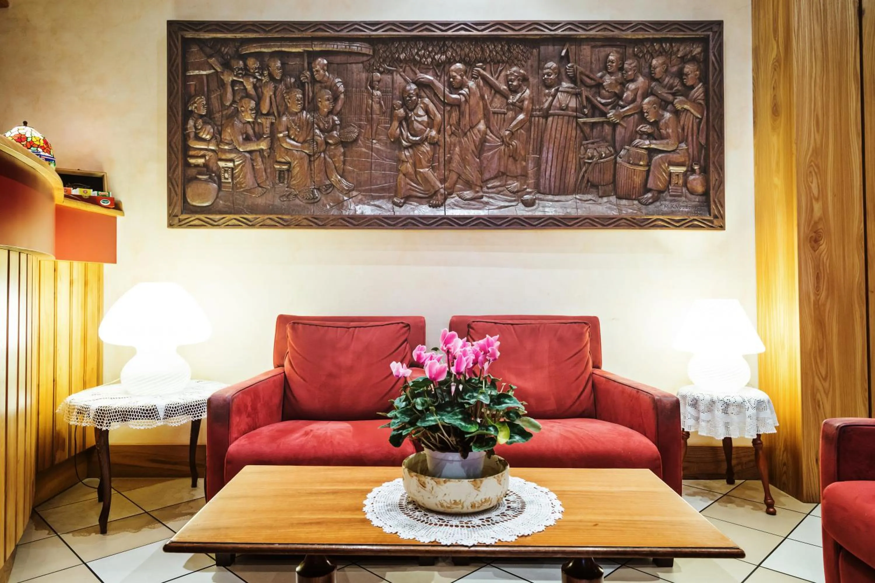 Decorative detail in Hotel Roma