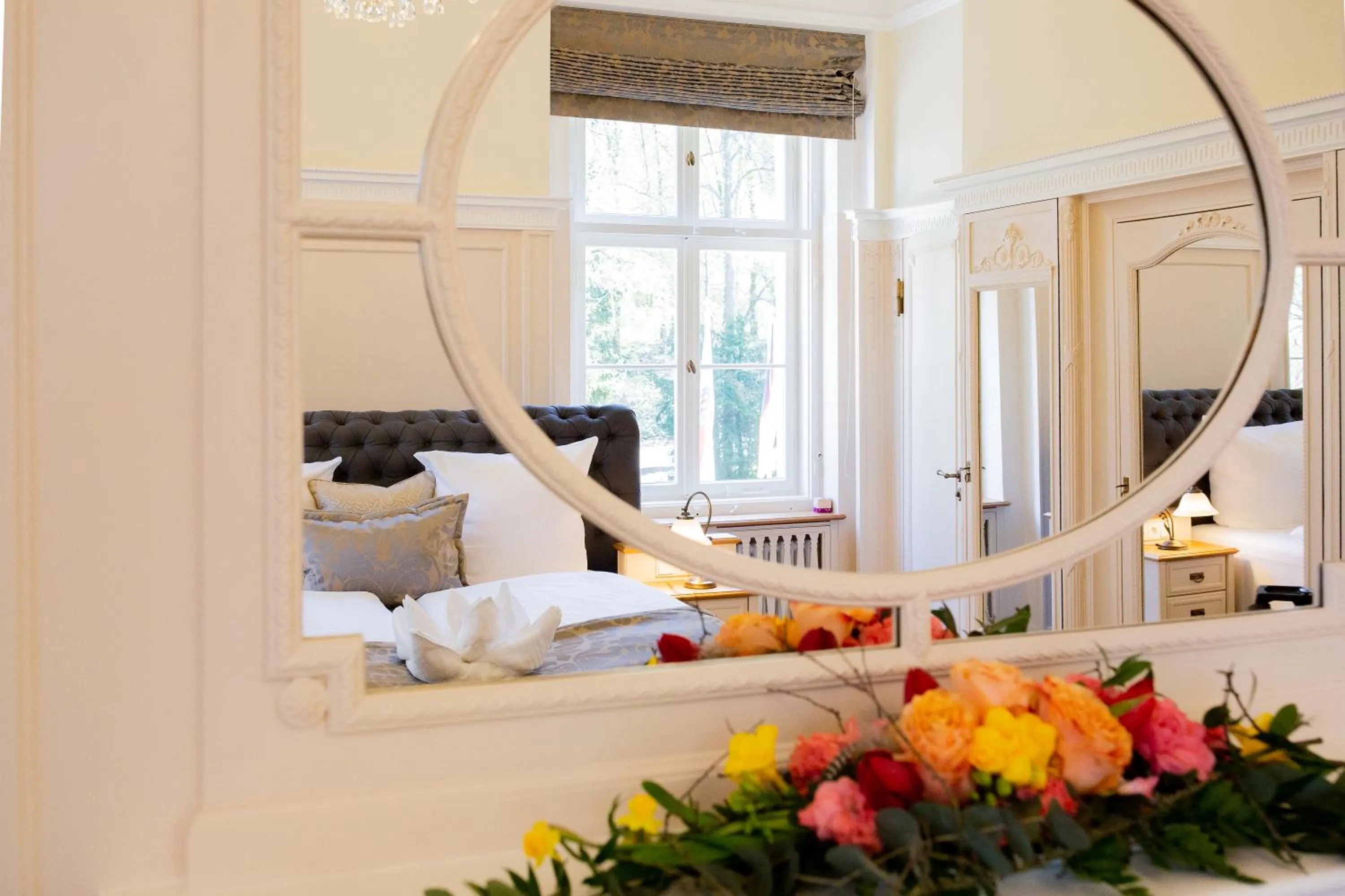 Decorative detail, Bed in Hotel Villa Altenburg