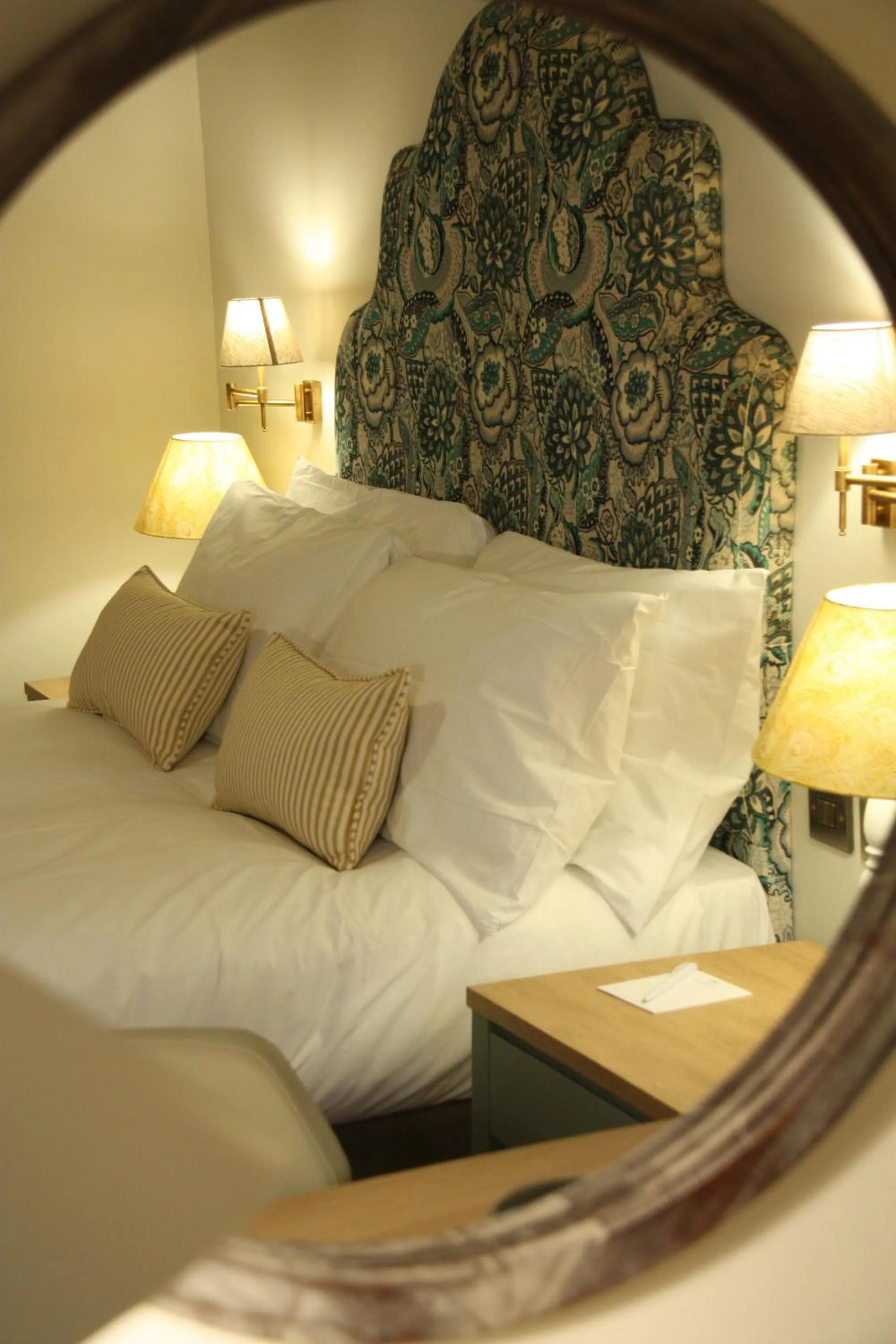 Bed in The Bell Hotel, Saxmundham