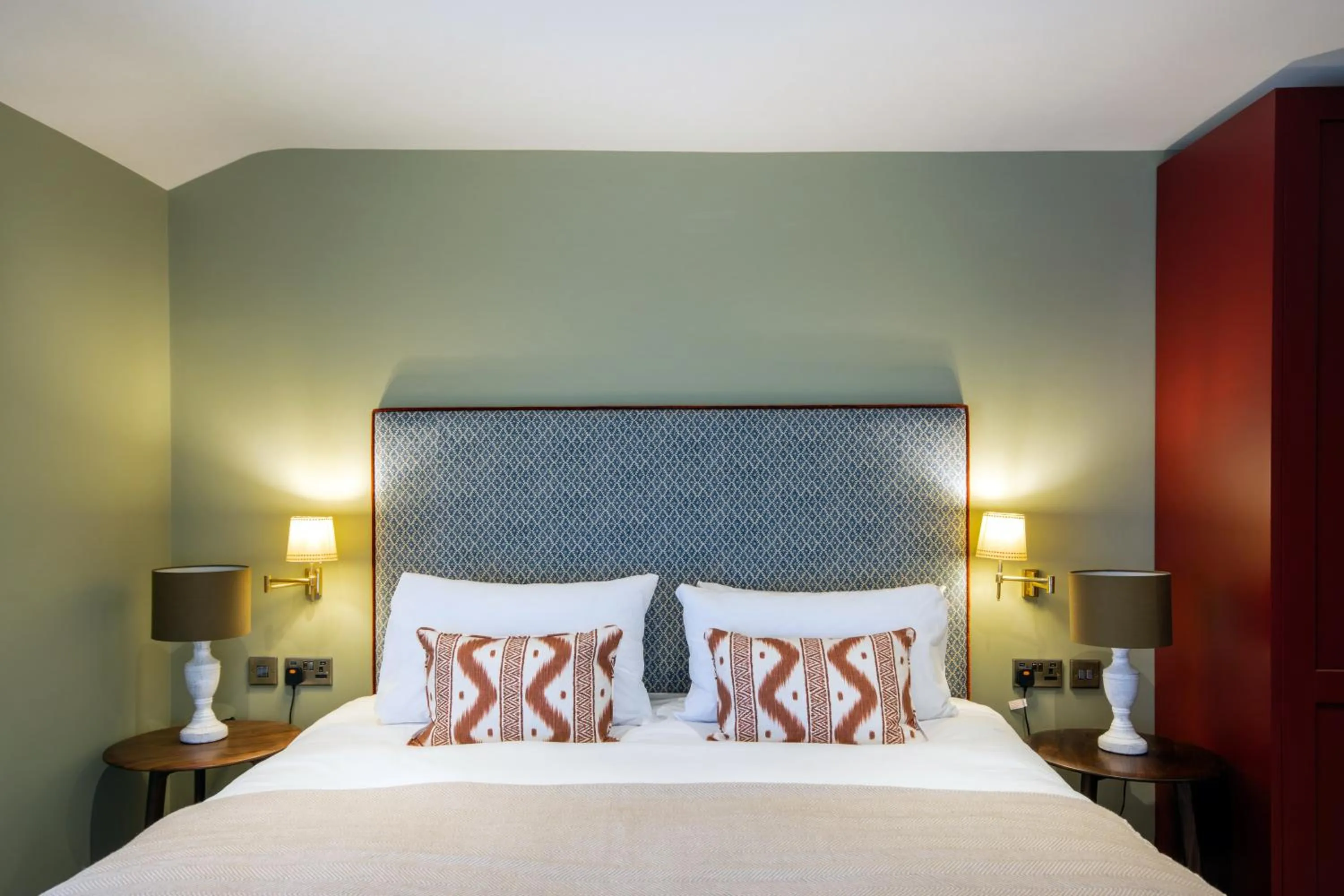 Bed in The Bell Hotel, Saxmundham